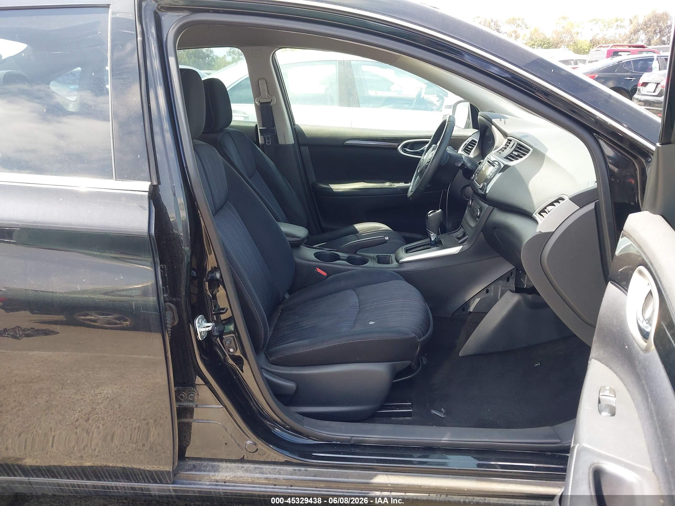 2016 Nissan Sentra Sv Black vin: 3N1AB7APXGY218887