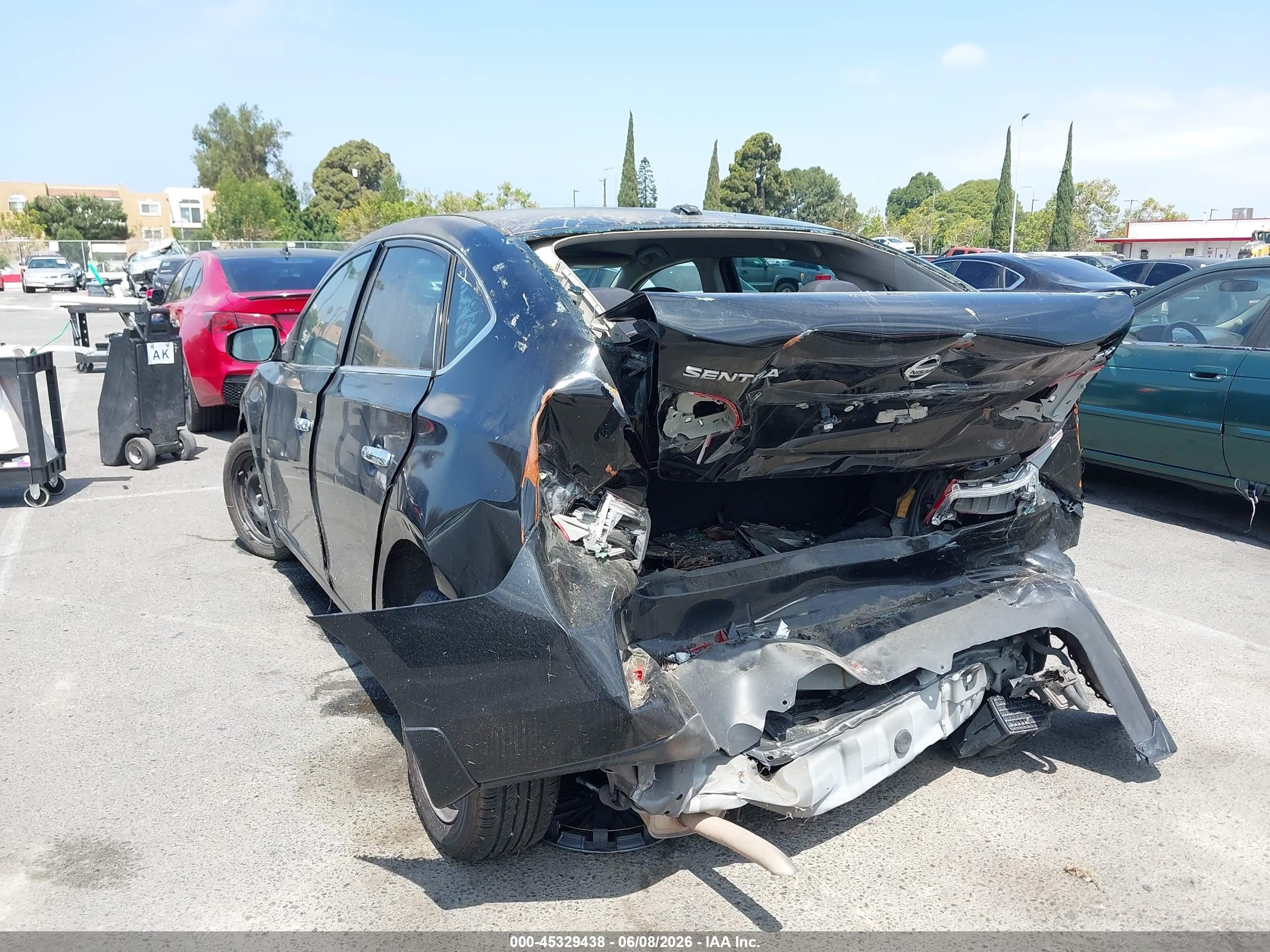 2016 Nissan Sentra Sv Black vin: 3N1AB7APXGY218887