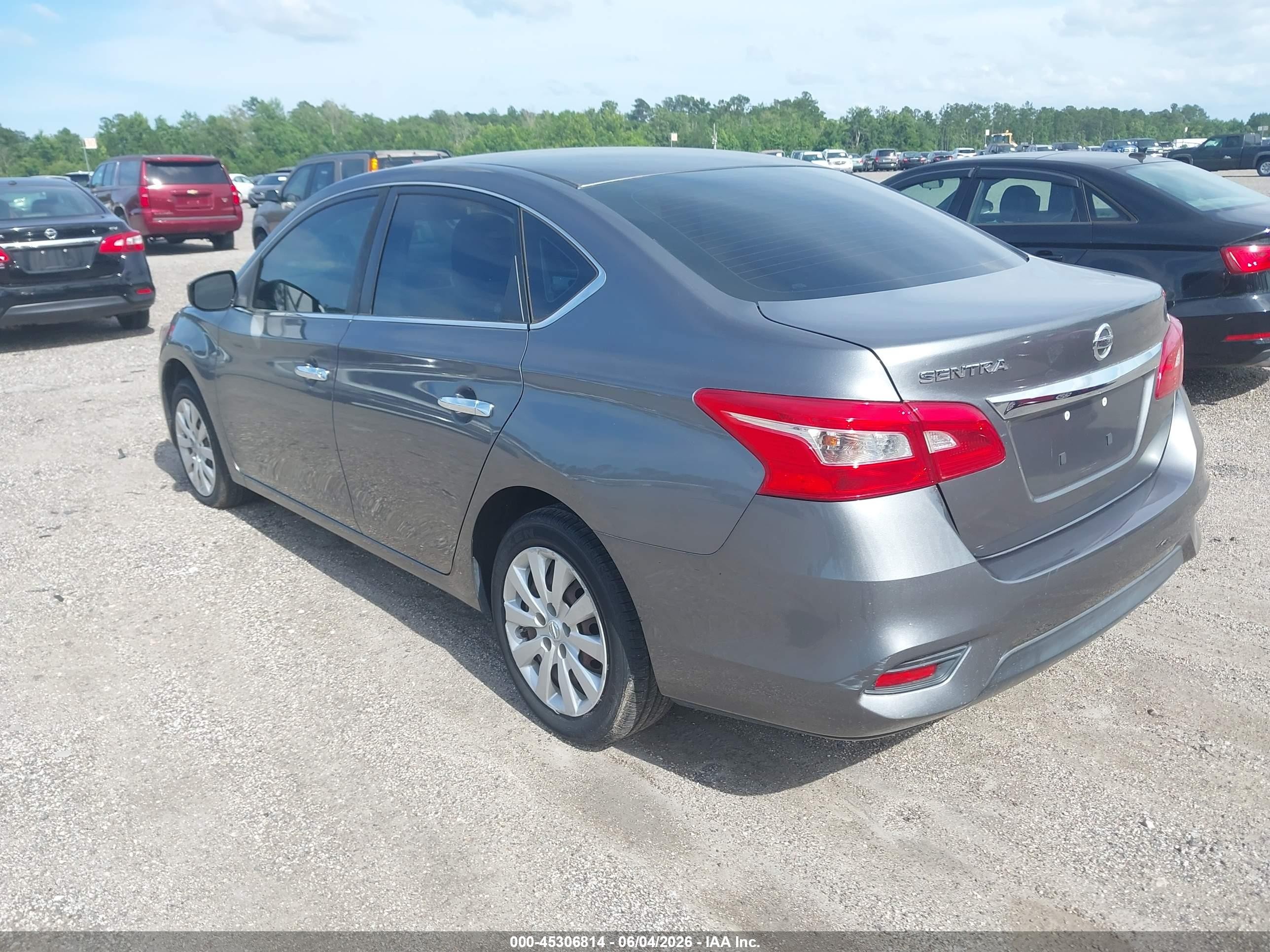 2016 Nissan Sentra Fe+ S/s/sl/sr/sv Gray vin: 3N1AB7APXGY285165