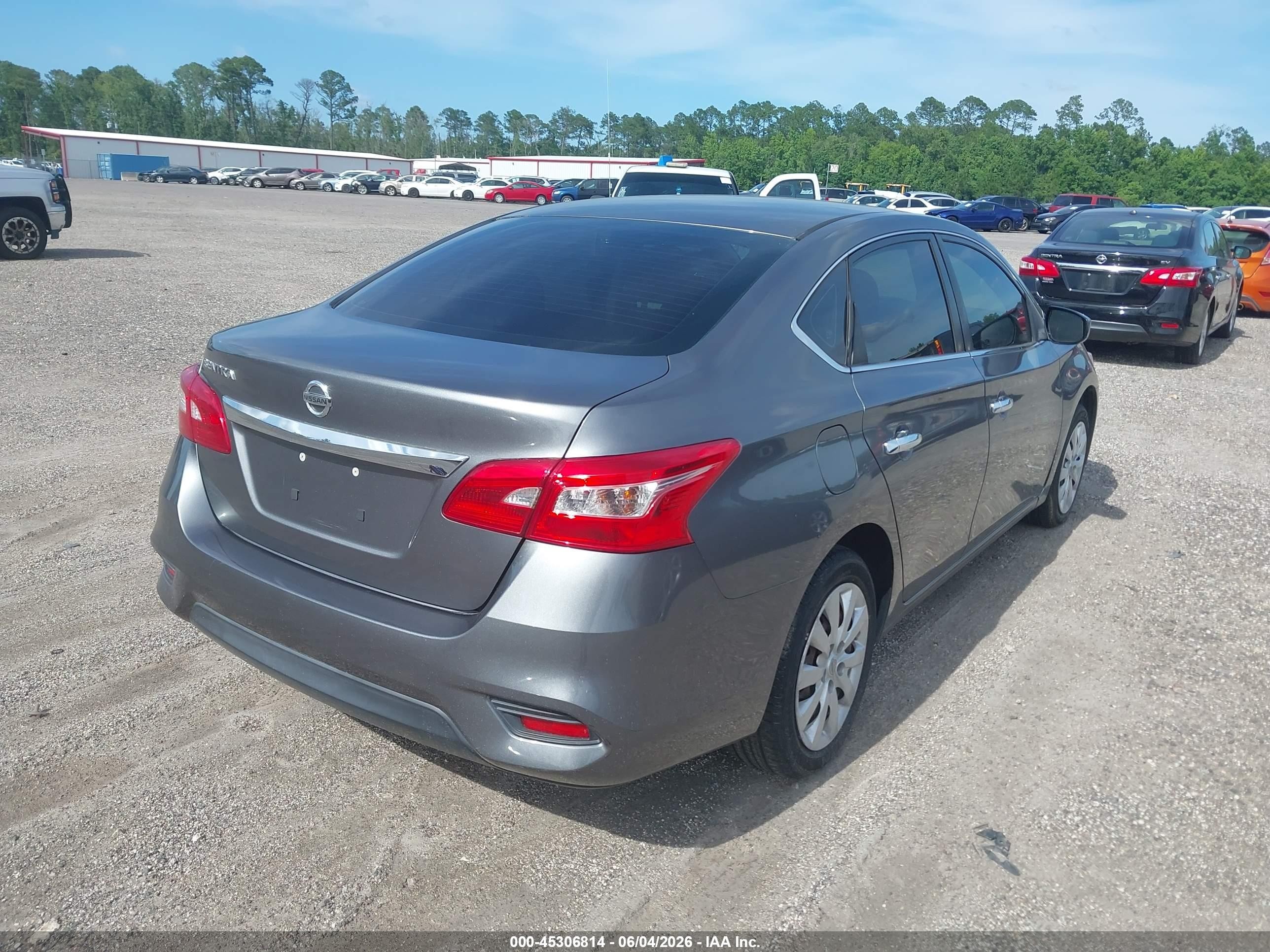 2016 Nissan Sentra Fe+ S/s/sl/sr/sv Gray vin: 3N1AB7APXGY285165