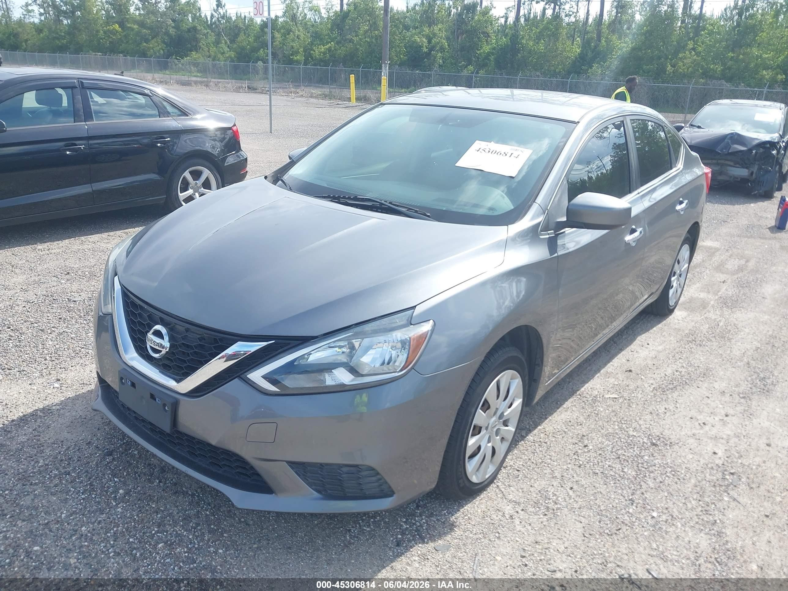 2016 Nissan Sentra Fe+ S/s/sl/sr/sv Gray vin: 3N1AB7APXGY285165