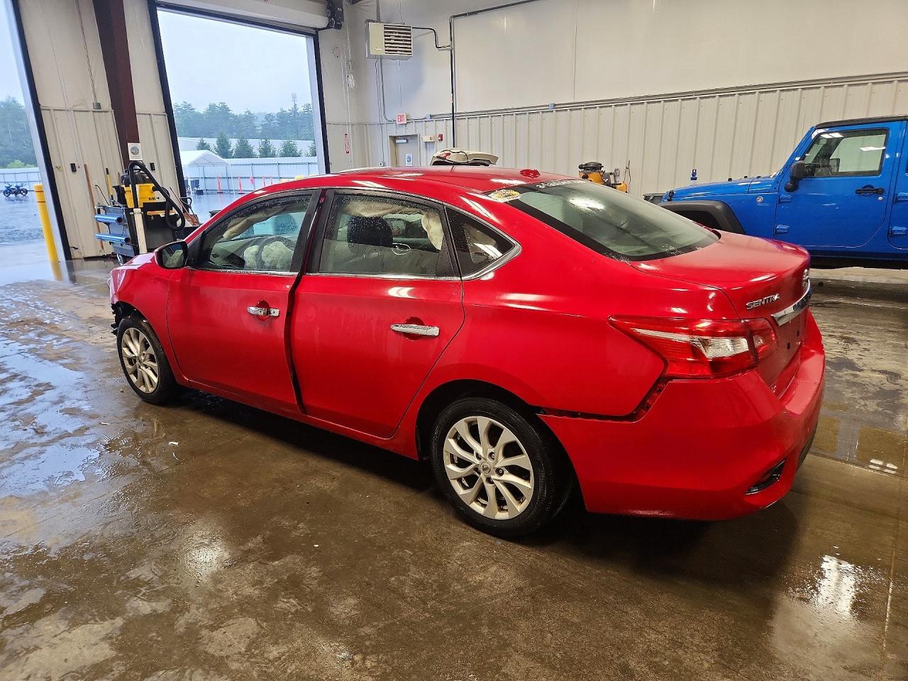 2017 Nissan Sentra Sv Red vin: 3N1AB7APXHY330462