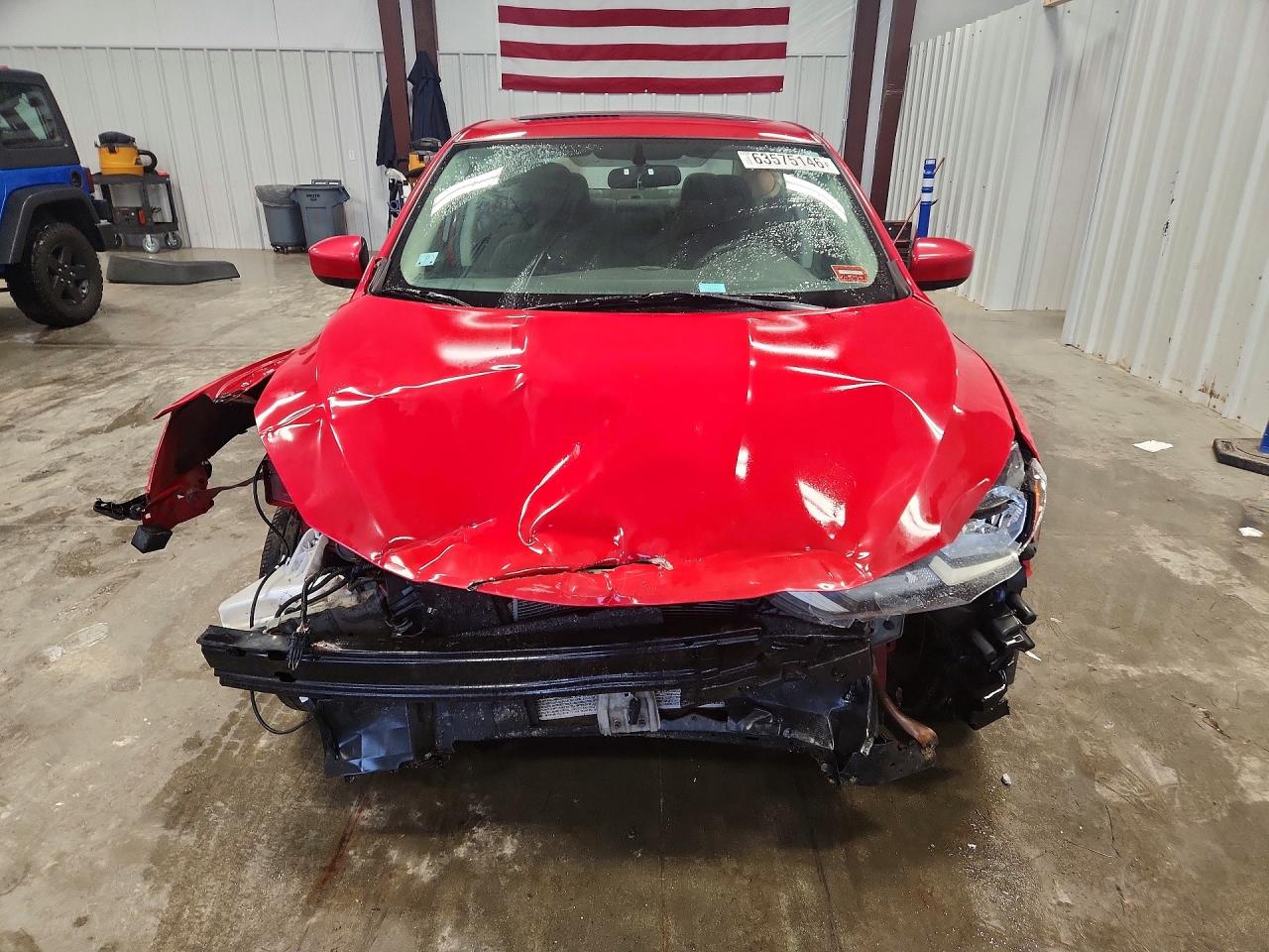 2017 Nissan Sentra Sv Red vin: 3N1AB7APXHY330462