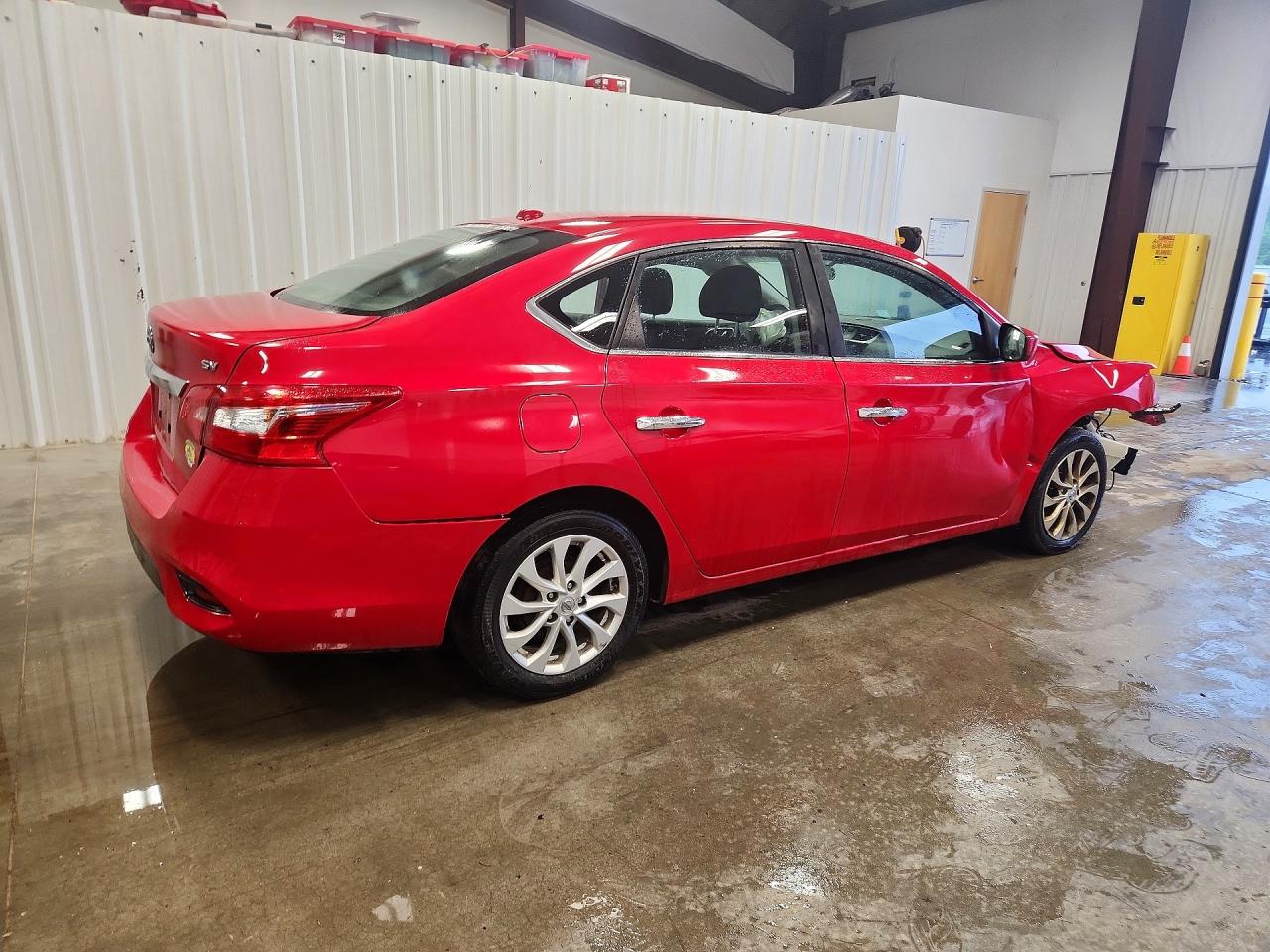2017 Nissan Sentra Sv Red vin: 3N1AB7APXHY330462