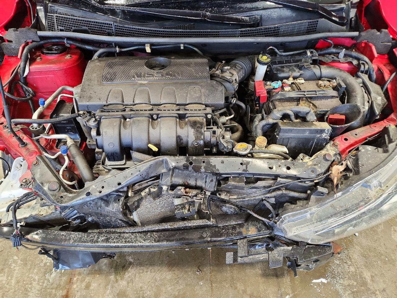 2017 Nissan Sentra Sv Red vin: 3N1AB7APXHY330462