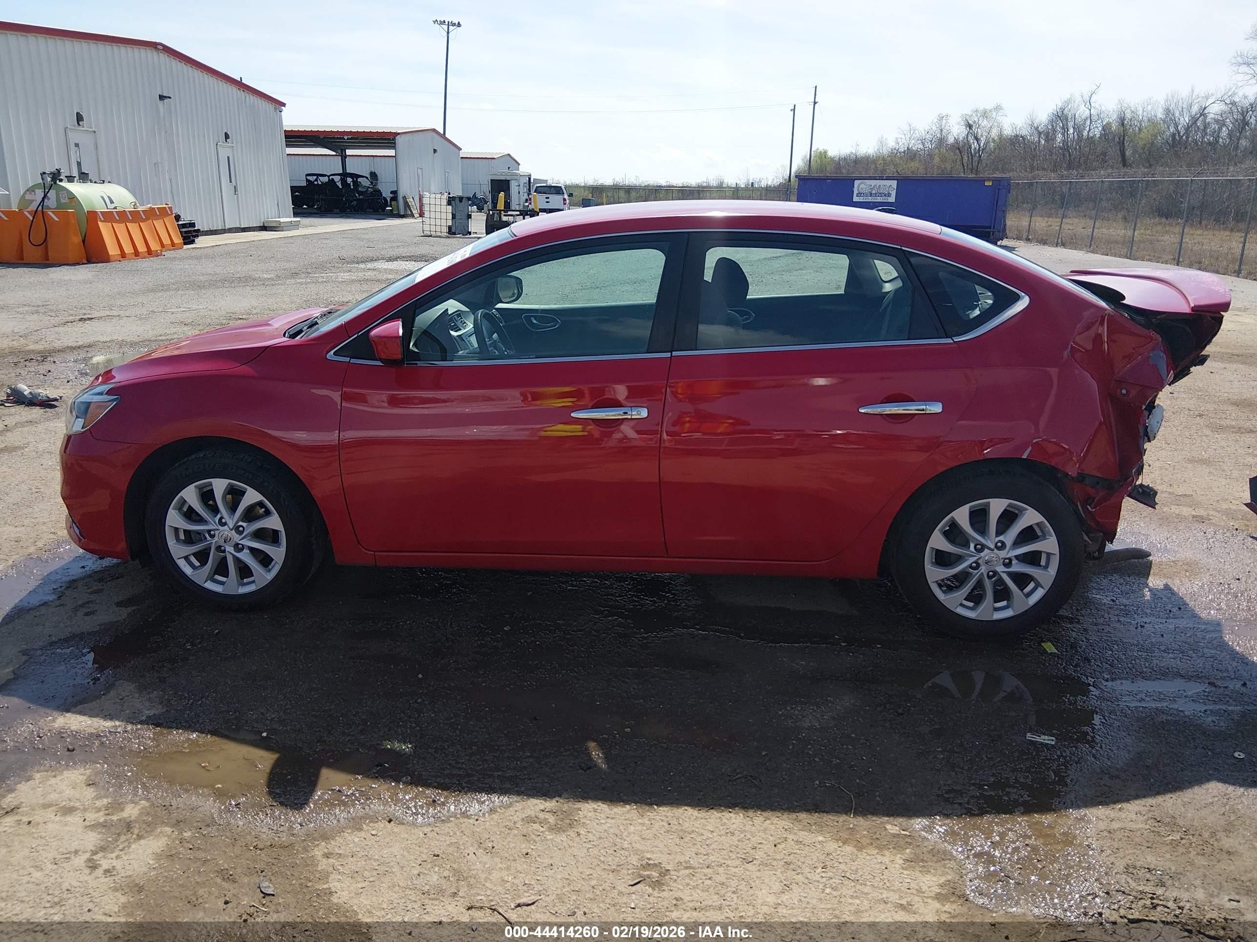 2018 Nissan Sentra Sv Красный vin: 3N1AB7APXJL606562