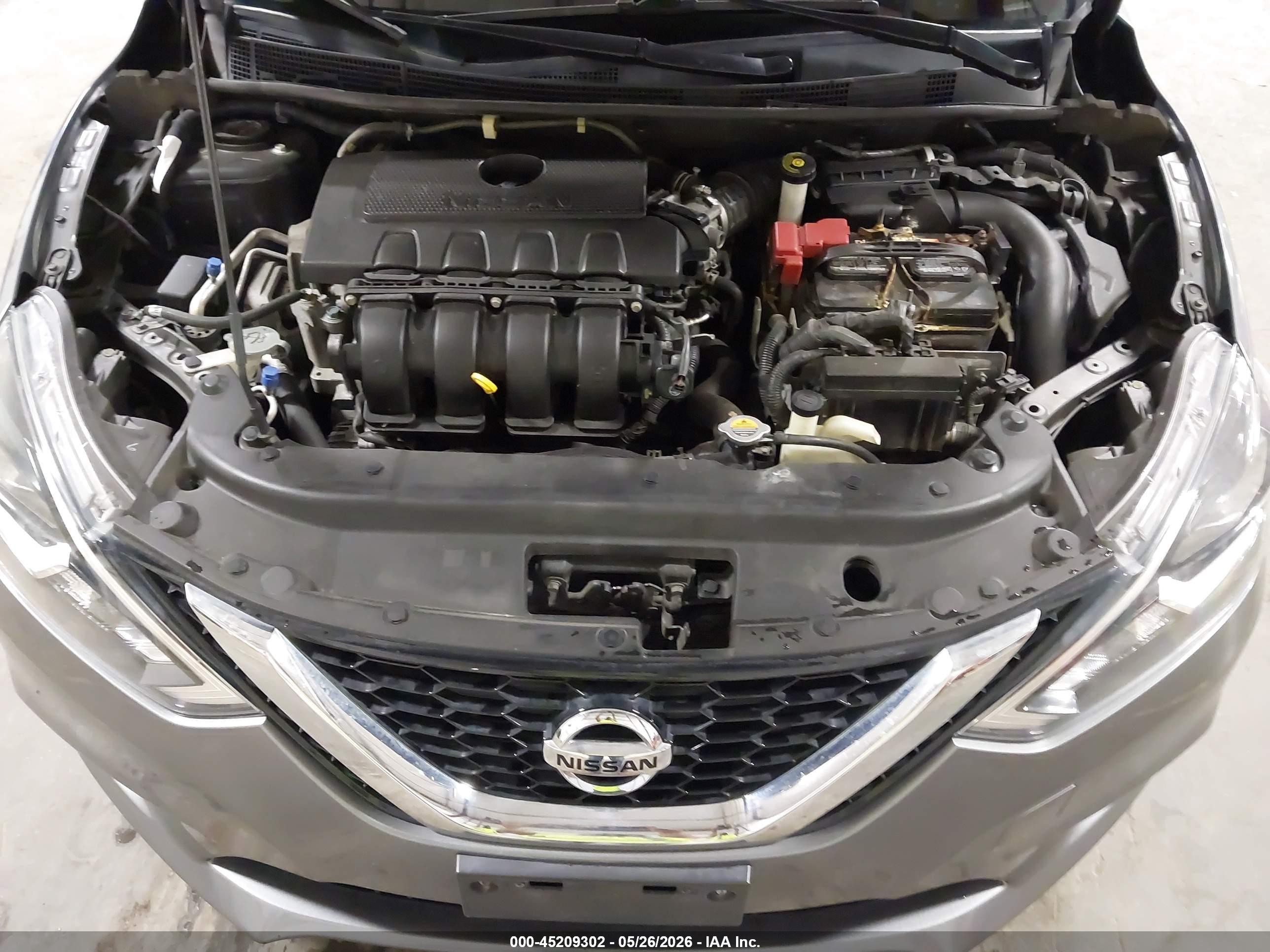 2018 Nissan Sentra Sv Серый vin: 3N1AB7APXJL618128