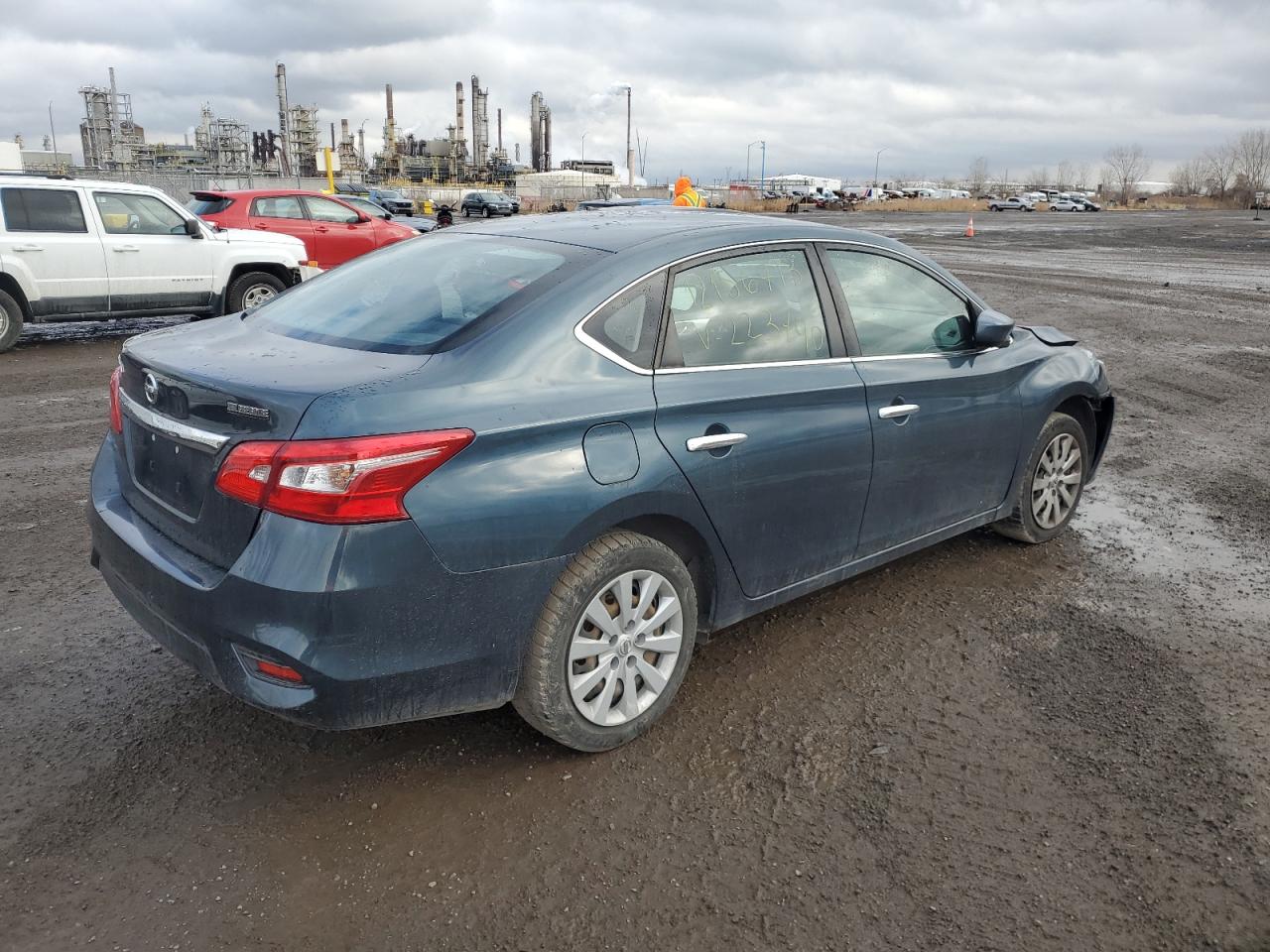 2018 Nissan Sentra S Teal vin: 3N1AB7APXJY223790