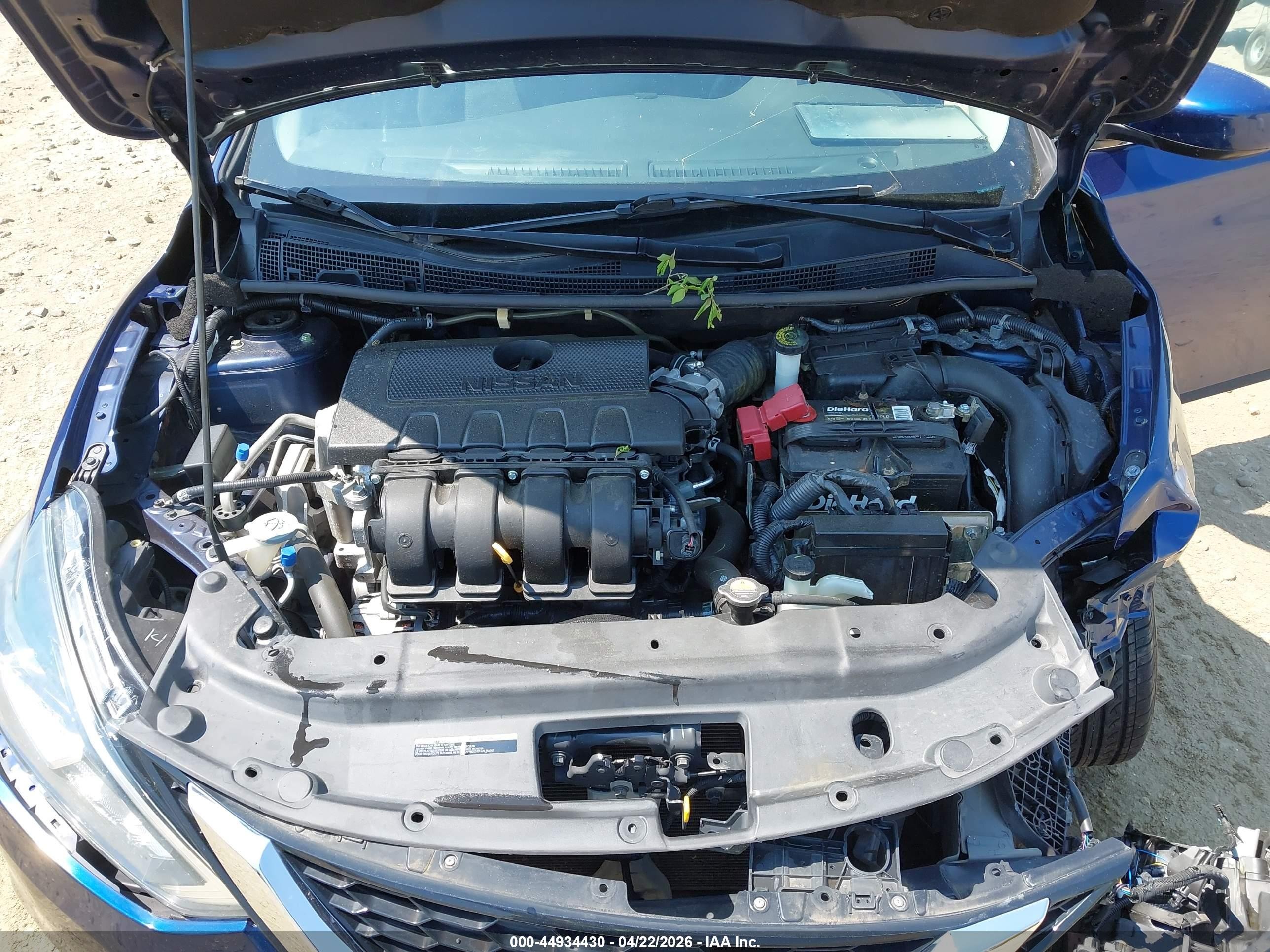 2018 Nissan Sentra S Синий vin: 3N1AB7APXJY291197
