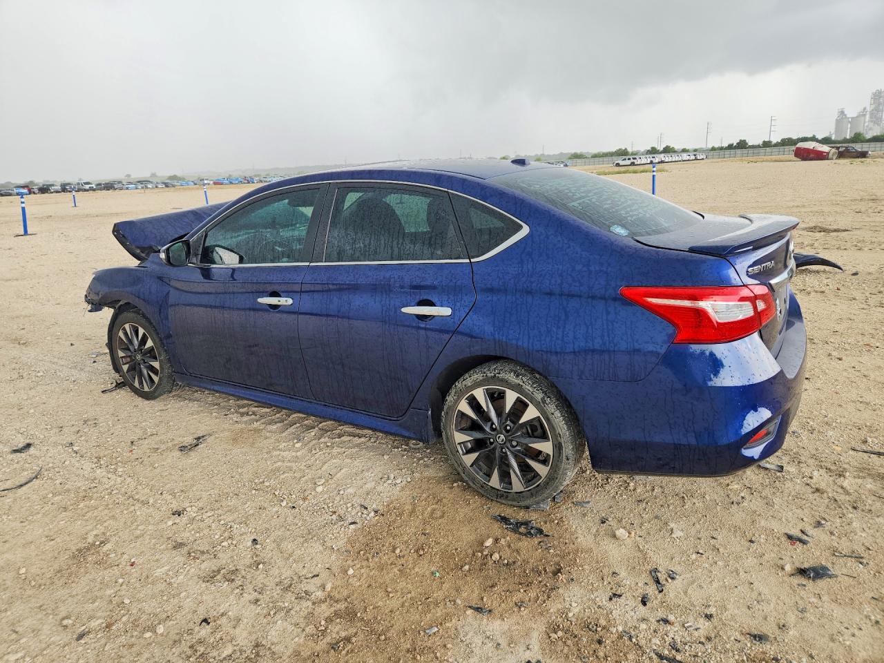 2018 Nissan Sentra Sr Синий vin: 3N1AB7APXJY331682