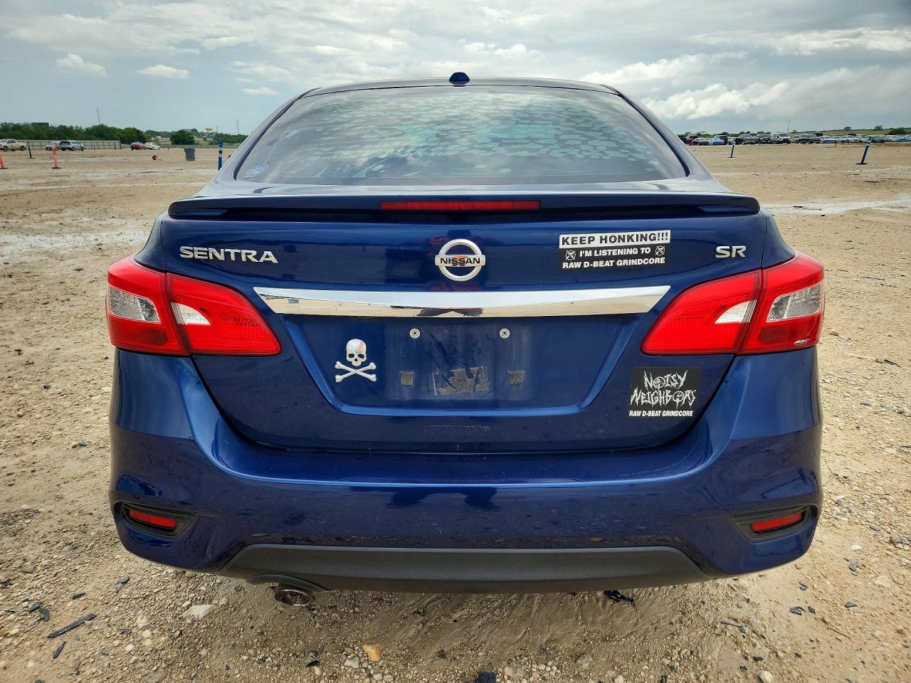 2018 Nissan Sentra Sr Синий vin: 3N1AB7APXJY331682