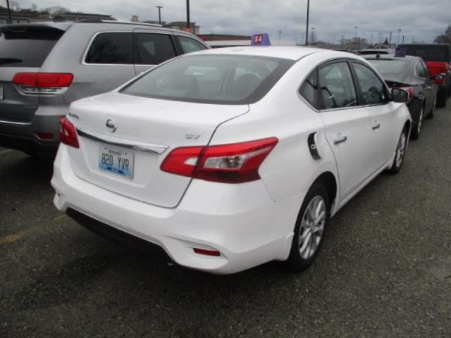 2019 Nissan Sentra Sv Белый vin: 3N1AB7APXKY239604