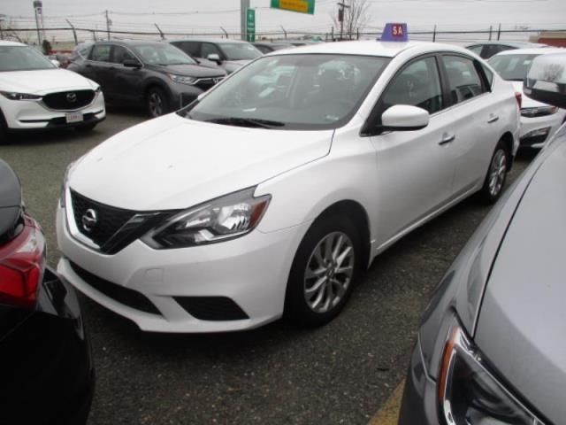 2019 Nissan Sentra Sv Белый vin: 3N1AB7APXKY239604