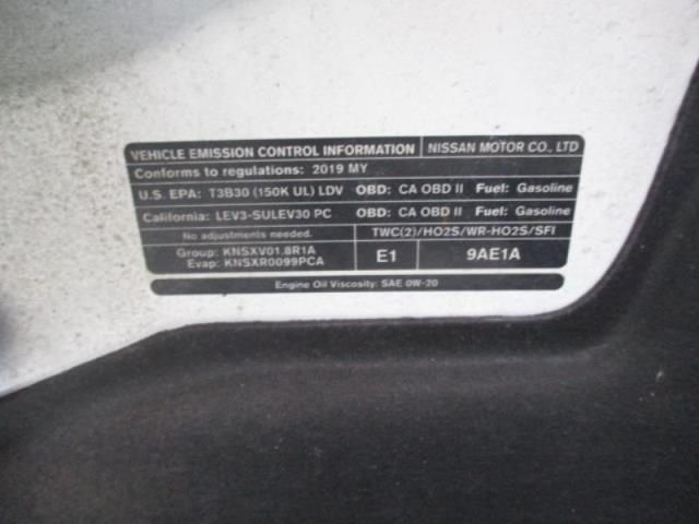 2019 Nissan Sentra Sv Белый vin: 3N1AB7APXKY239604