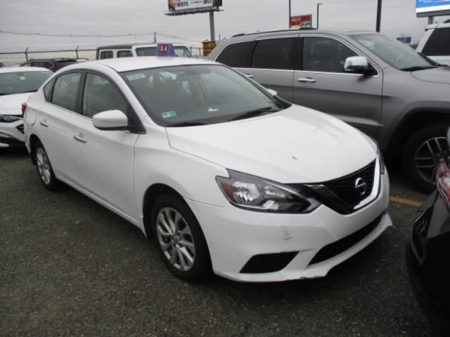 2019 Nissan Sentra Sv Белый vin: 3N1AB7APXKY239604