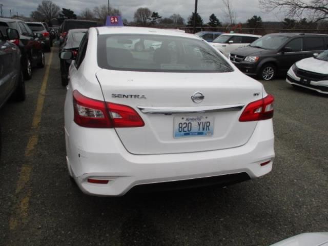 2019 Nissan Sentra Sv Белый vin: 3N1AB7APXKY239604