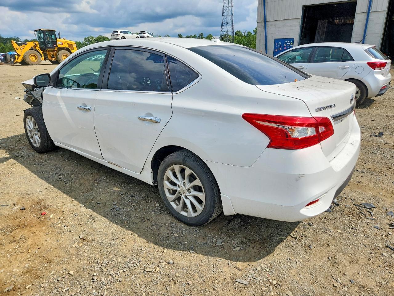2019 Nissan Sentra Sv White vin: 3N1AB7APXKY239604
