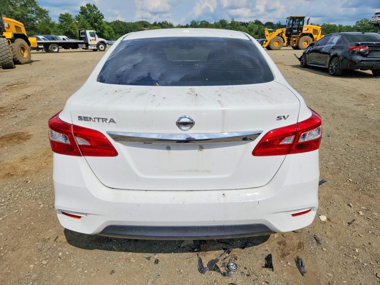2019 Nissan Sentra Sv White vin: 3N1AB7APXKY239604