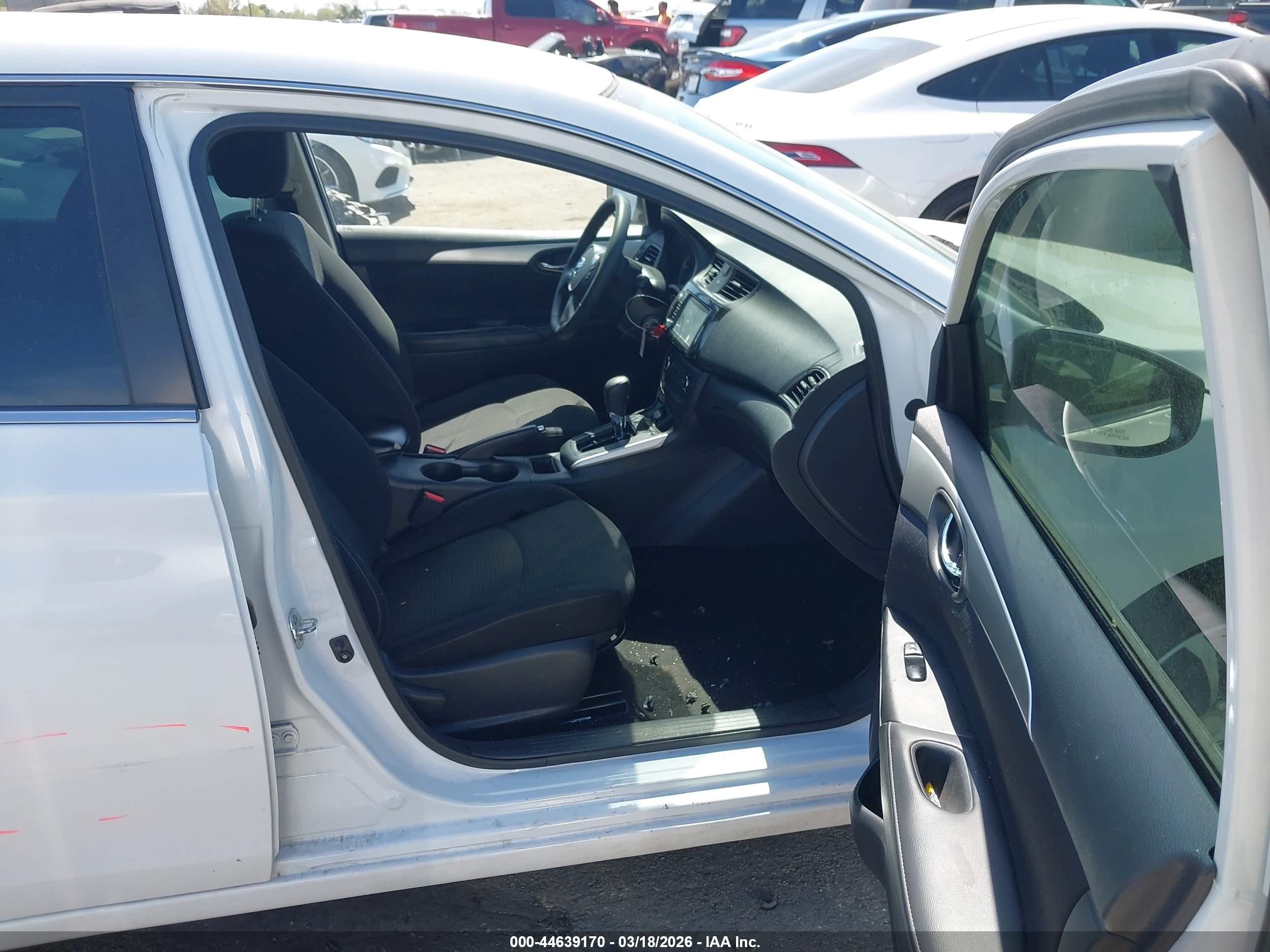 2019 Nissan Sentra S White vin: 3N1AB7APXKY266897