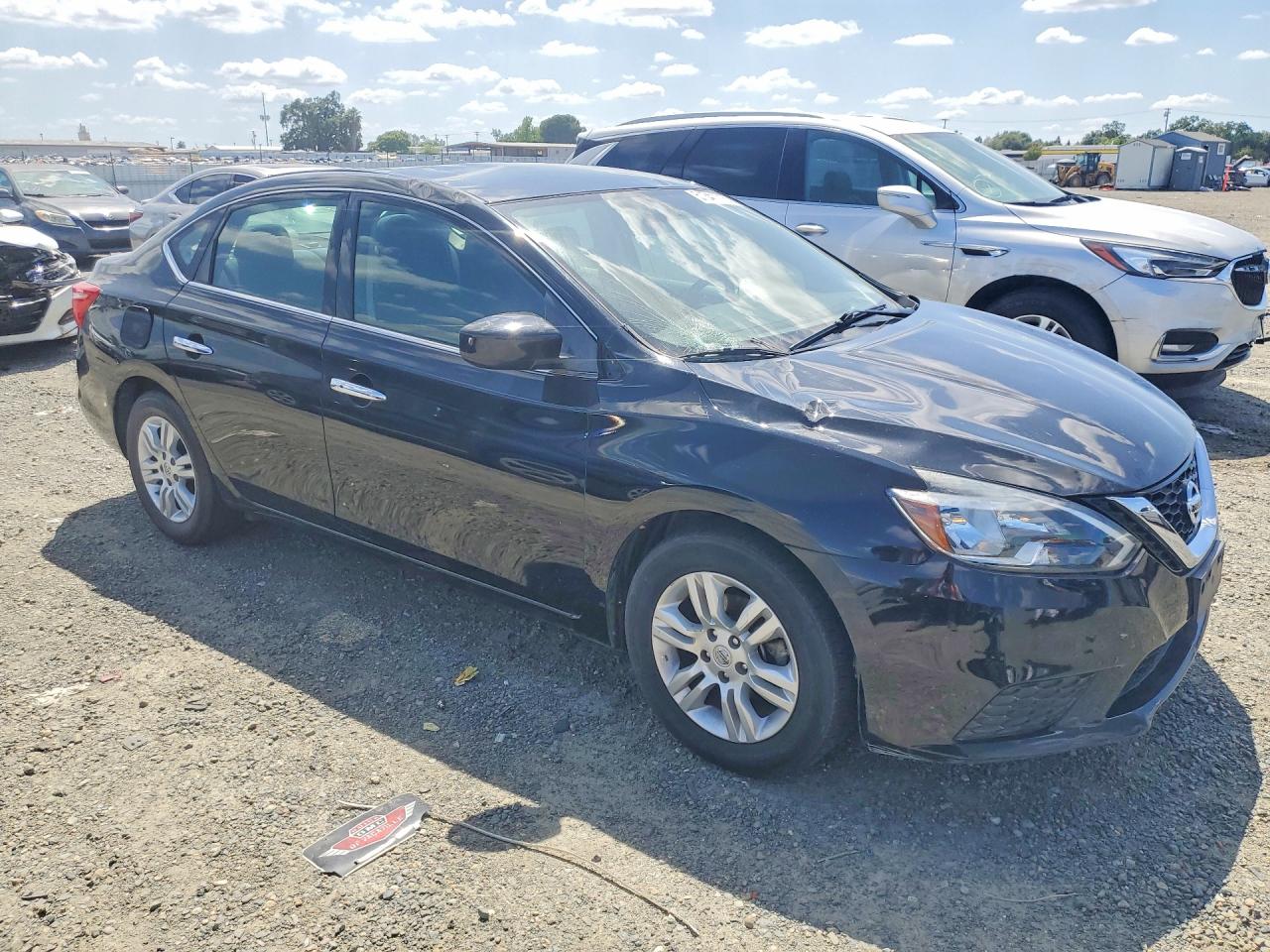 2019 Nissan Sentra Sv Black vin: 3N1AB7APXKY284154