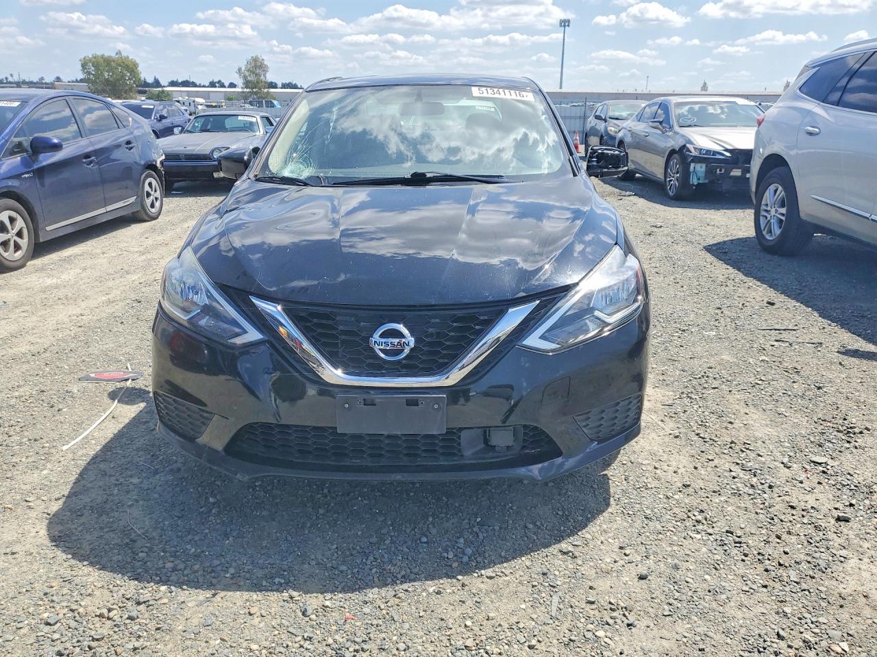 2019 Nissan Sentra Sv Black vin: 3N1AB7APXKY284154
