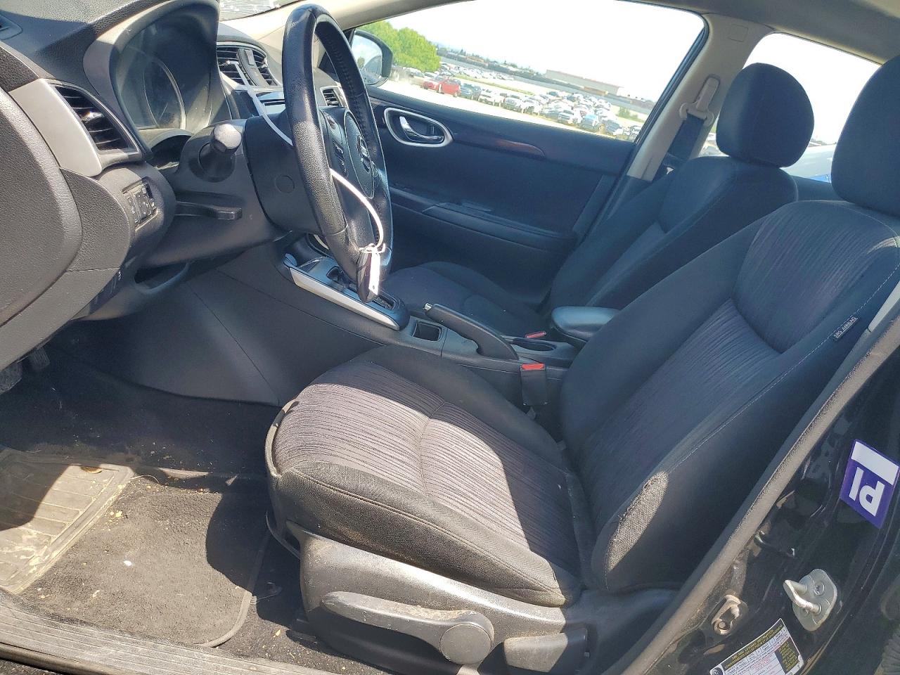 2019 Nissan Sentra Sv Black vin: 3N1AB7APXKY284154