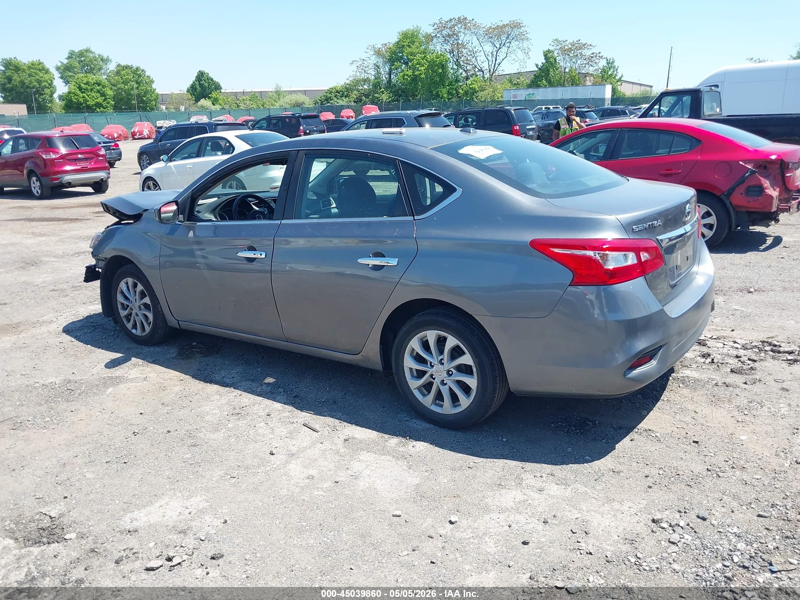 2019 Nissan Sentra Sv Красный vin: 3N1AB7APXKY310610