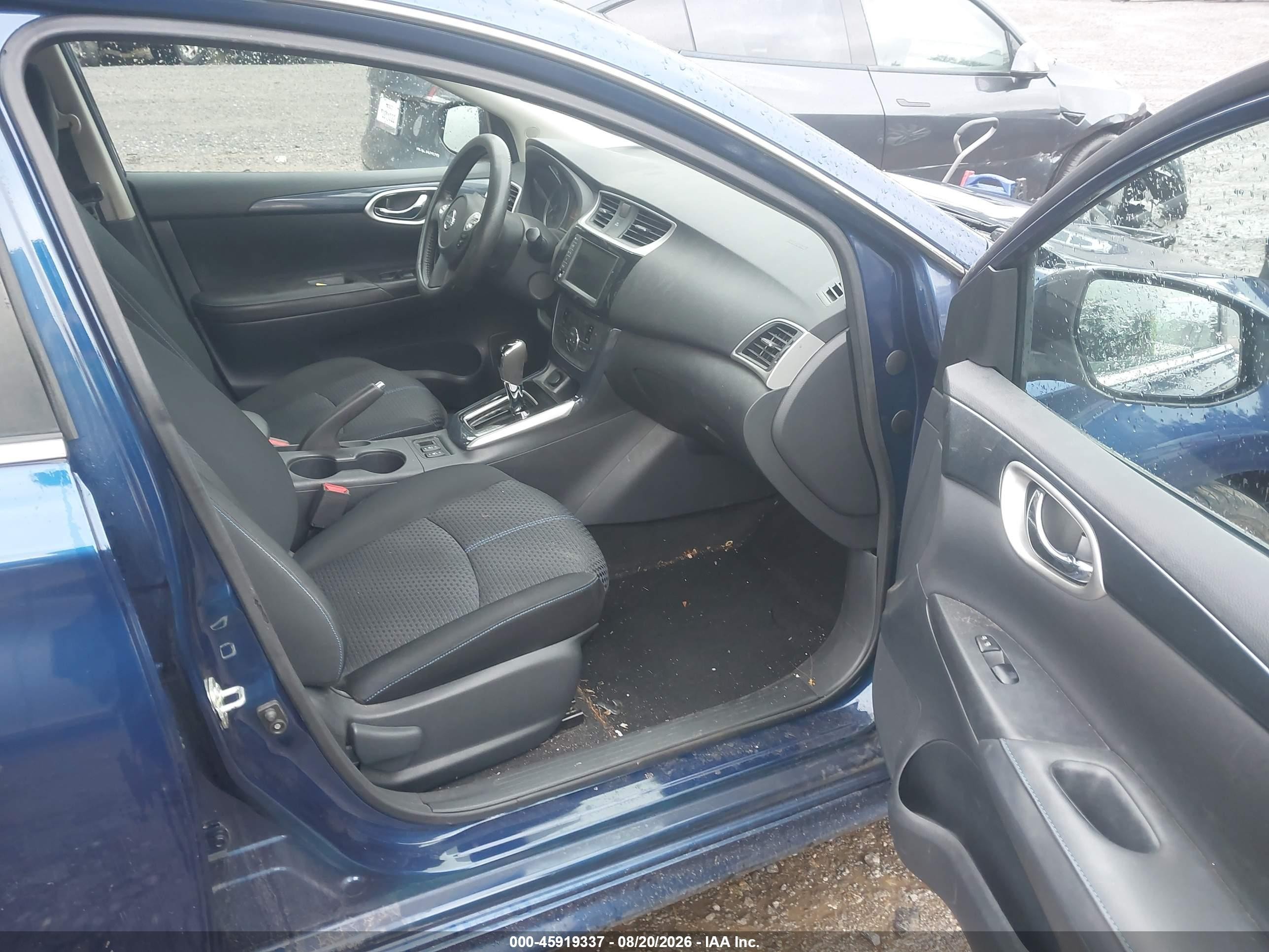 2019 Nissan Sentra Sr Blue vin: 3N1AB7APXKY314169