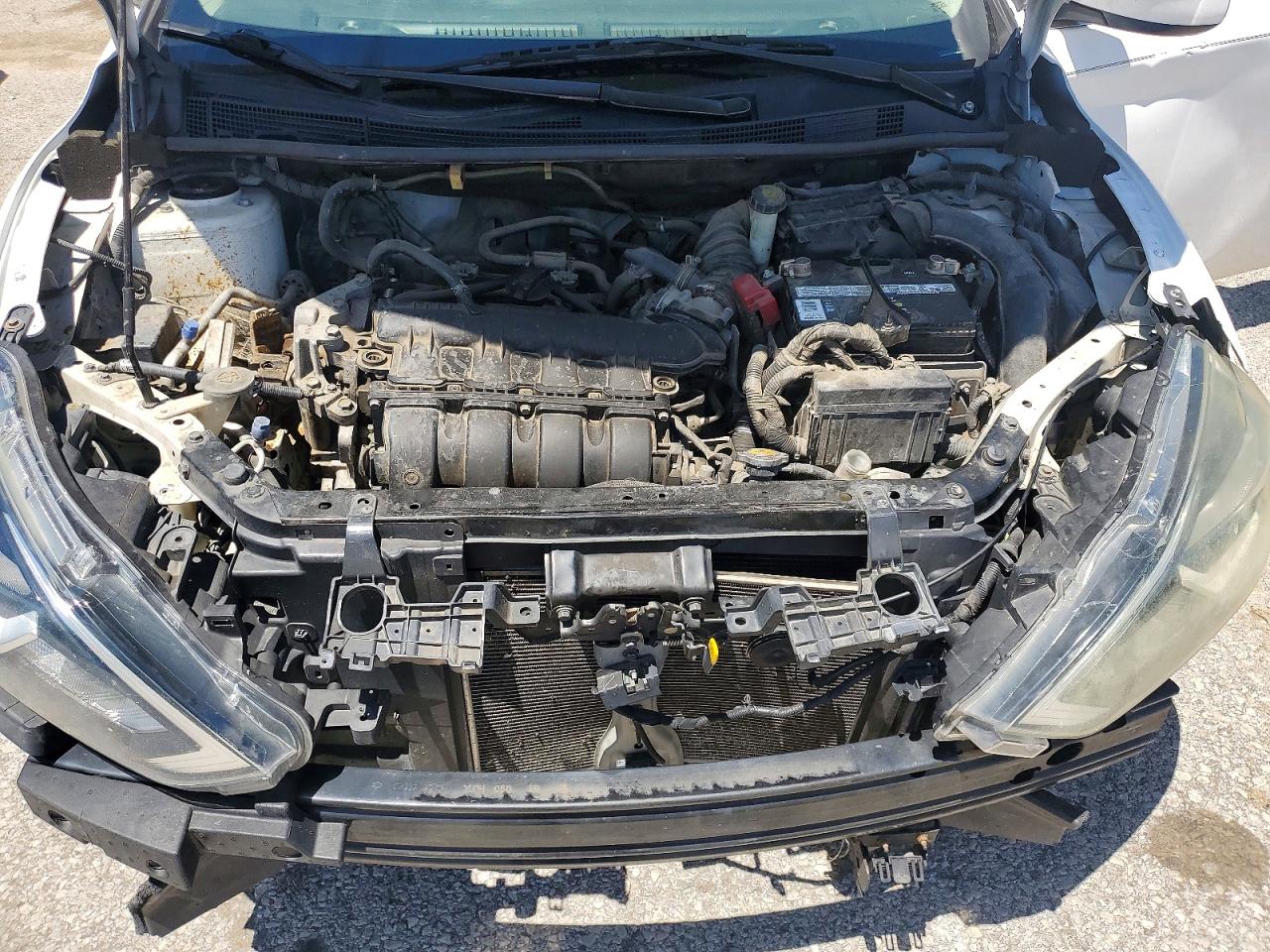2019 Nissan Sentra Sv White vin: 3N1AB7APXKY318531