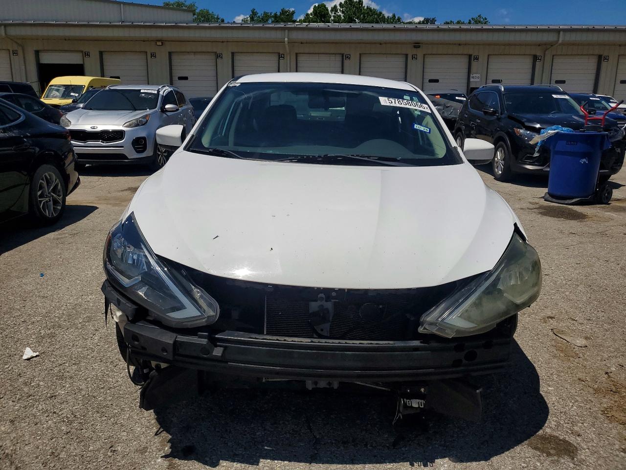 2019 Nissan Sentra Sv White vin: 3N1AB7APXKY318531