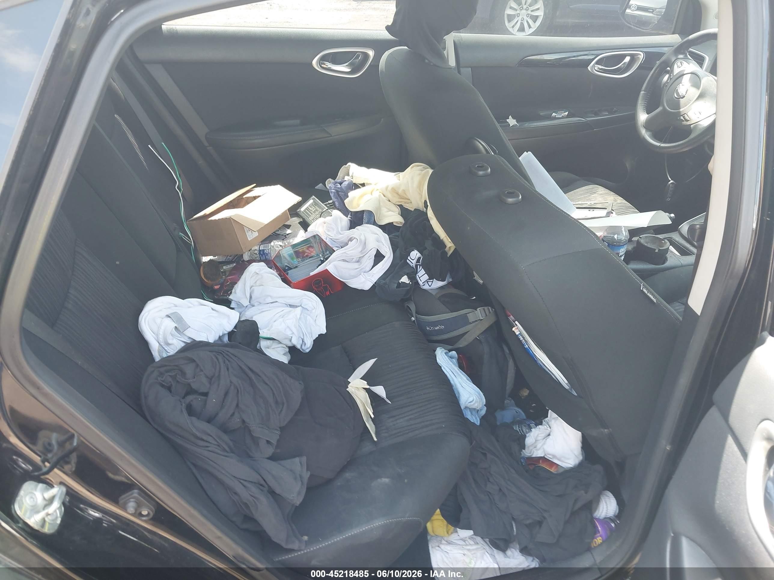 2019 Nissan Sentra Sv Black vin: 3N1AB7APXKY340948