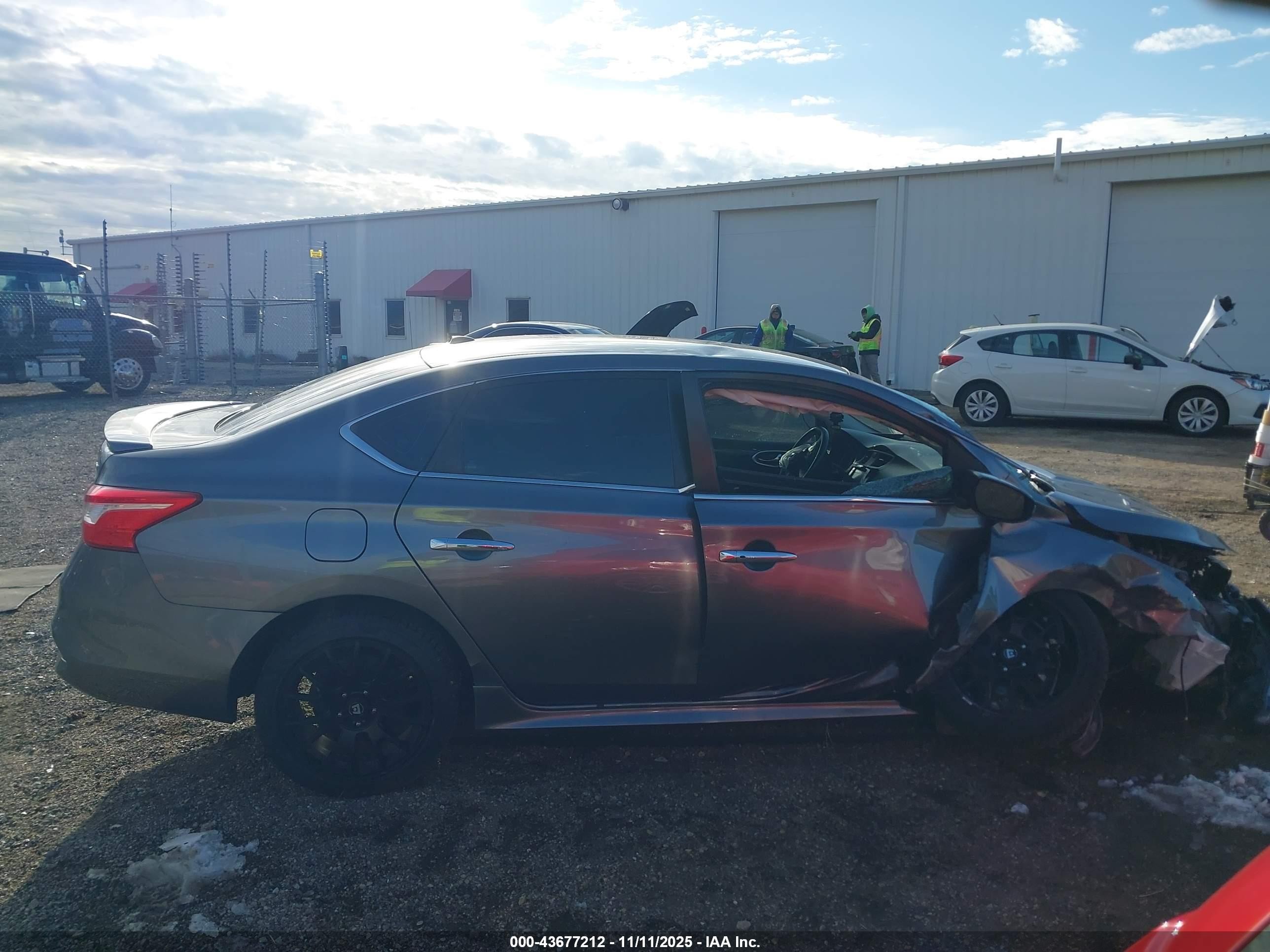 2019 Nissan Sentra Sr Gray vin: 3N1AB7APXKY382763