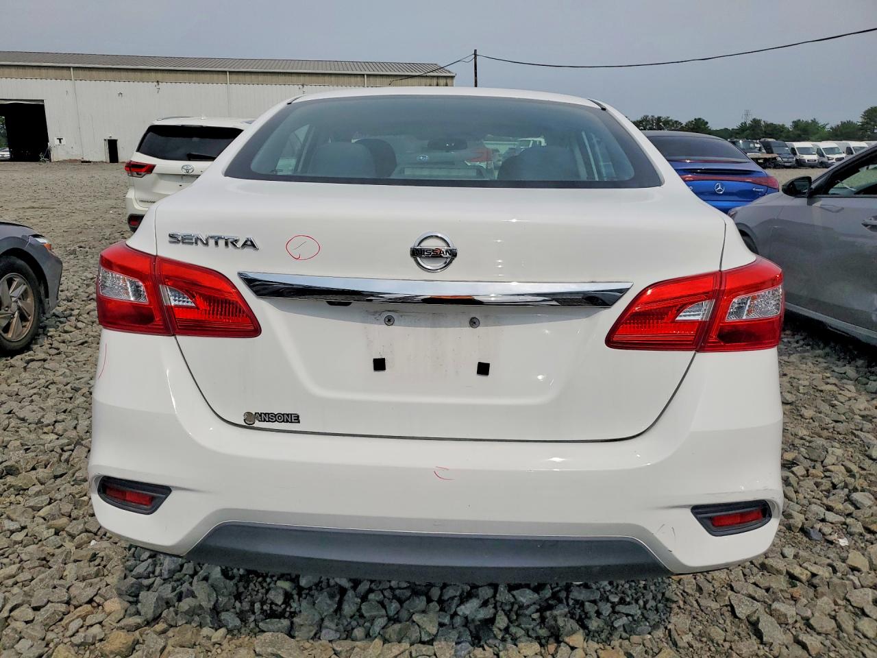 2019 Nissan Sentra S White vin: 3N1AB7APXKY448597