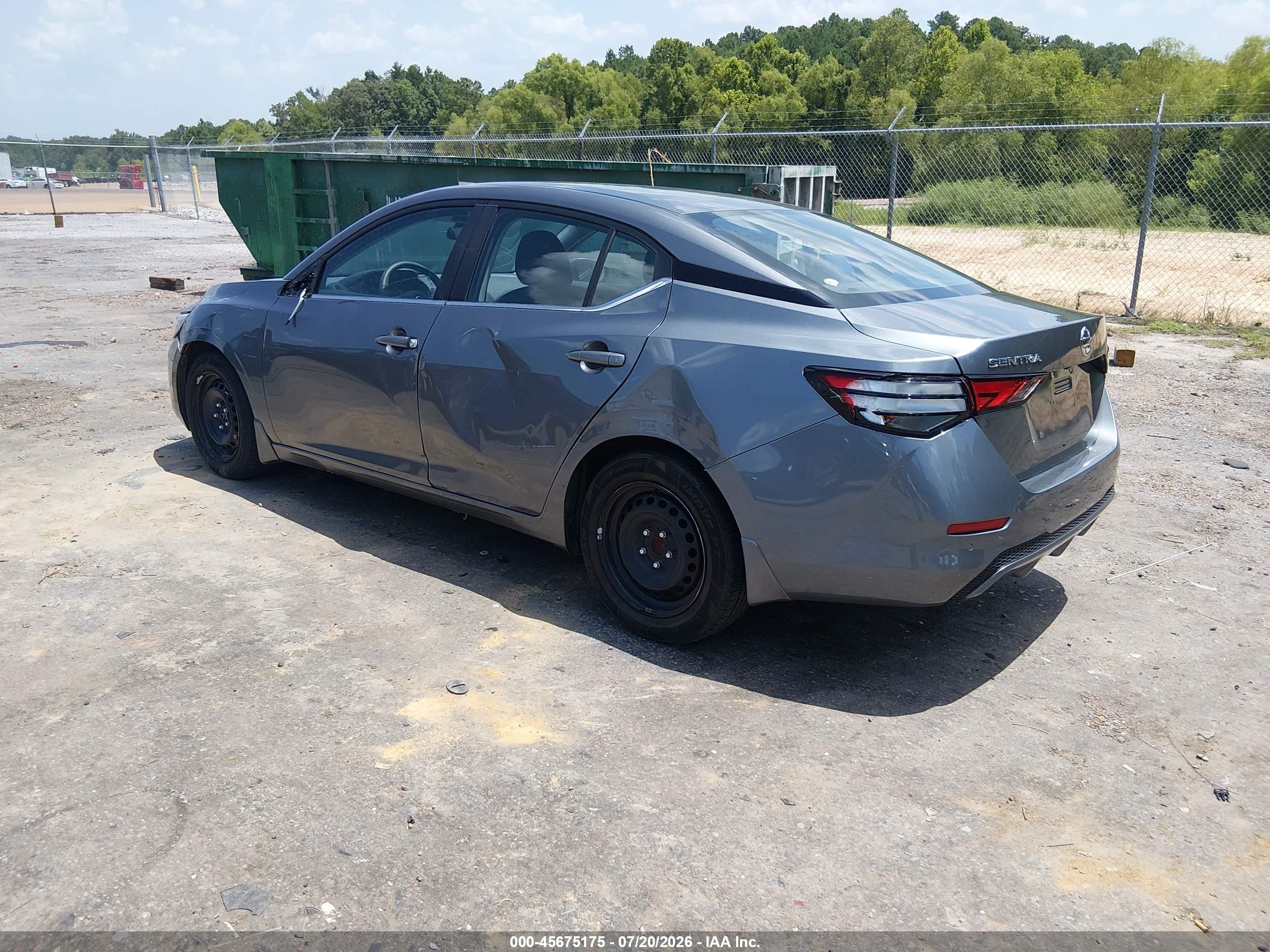 2021 Nissan Sentra S Xtronic Cvt Gray vin: 3N1AB8BV0MY304109