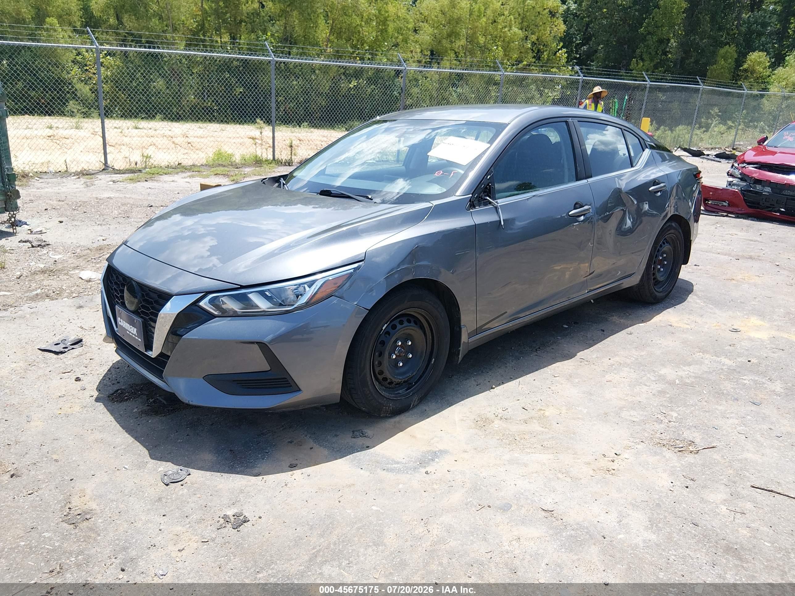 2021 Nissan Sentra S Xtronic Cvt Gray vin: 3N1AB8BV0MY304109