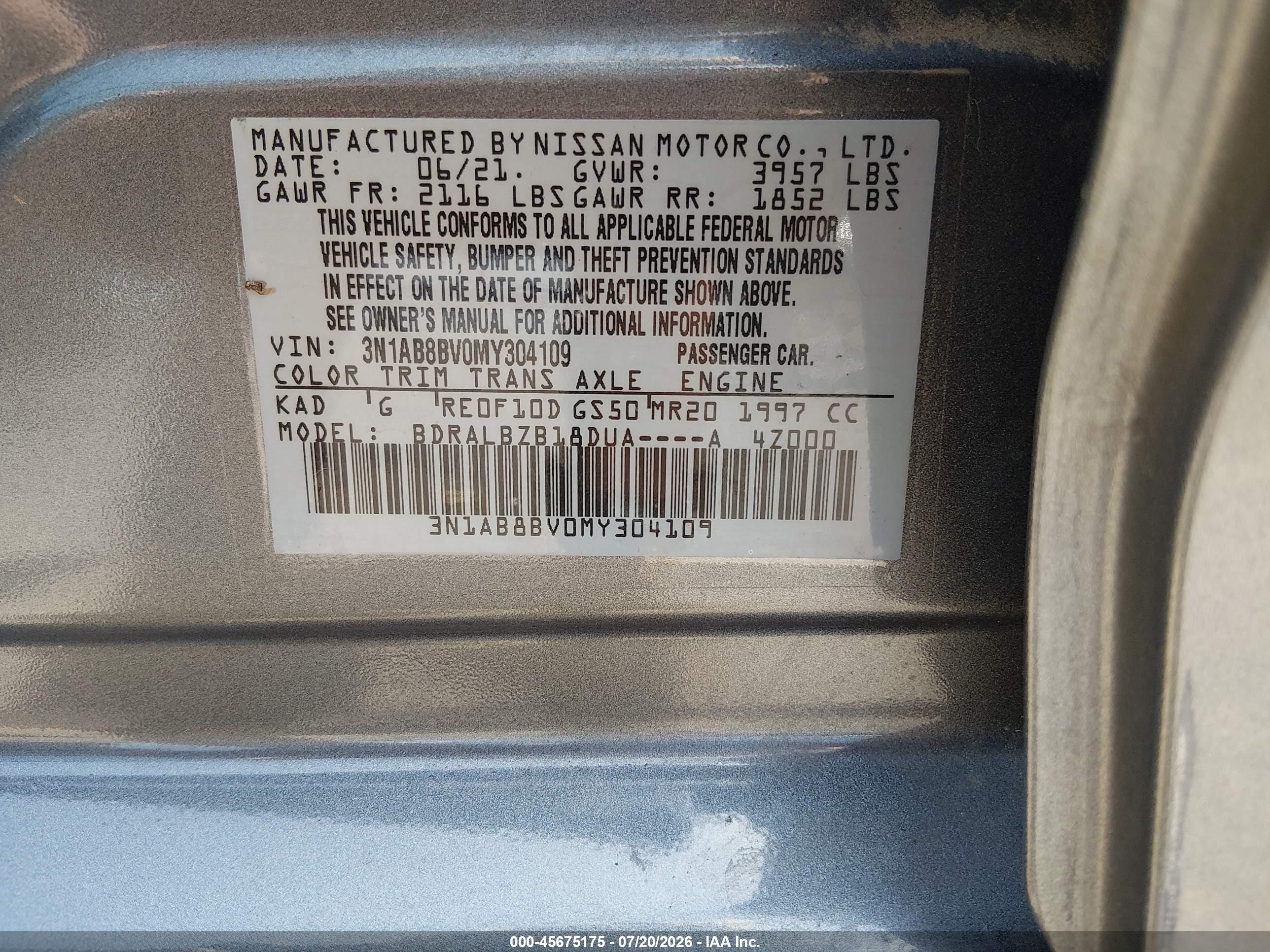 2021 Nissan Sentra S Xtronic Cvt Gray vin: 3N1AB8BV0MY304109