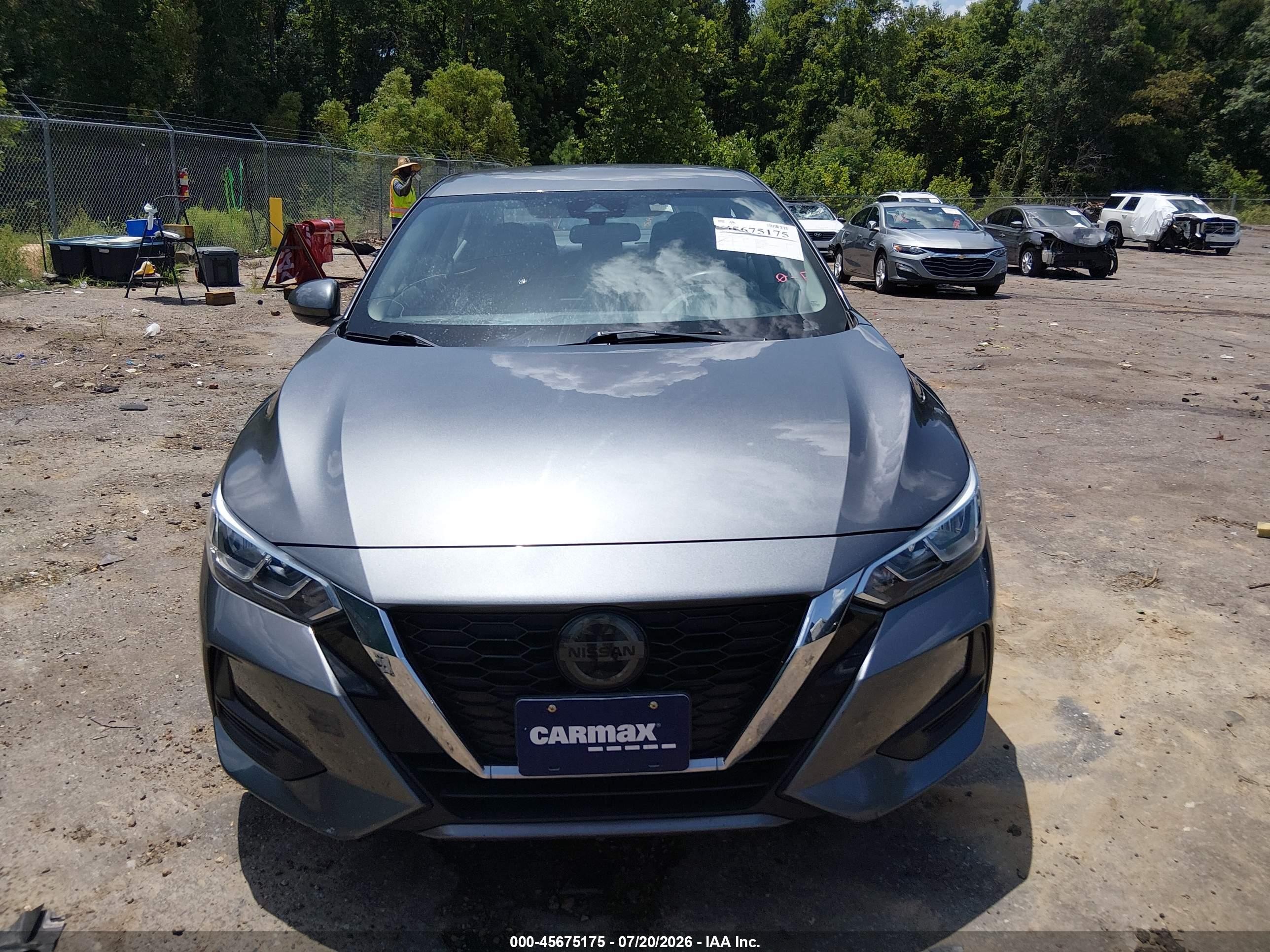 2021 Nissan Sentra S Xtronic Cvt Gray vin: 3N1AB8BV0MY304109