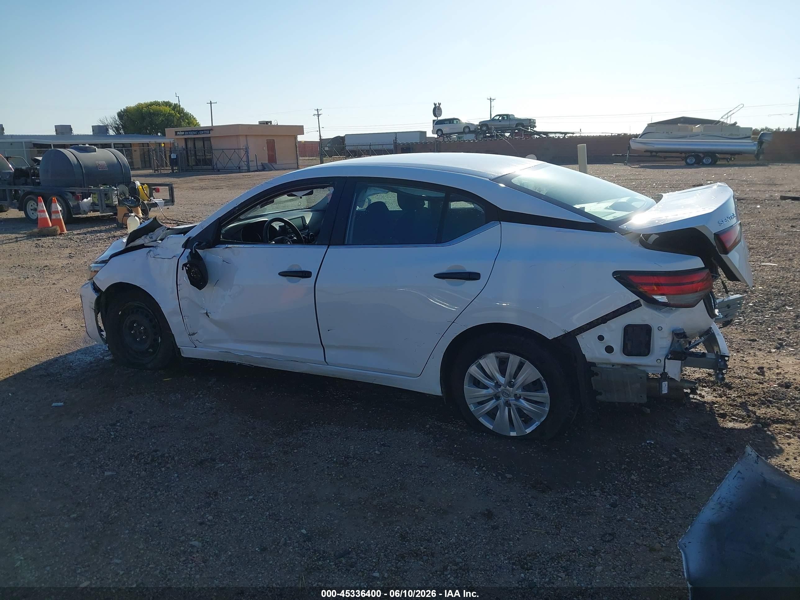 2025 Nissan Sentra S White vin: 3N1AB8BV0SY383309