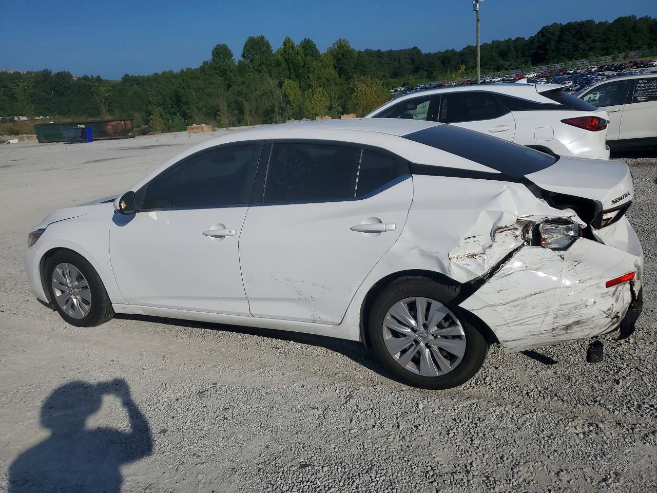 2020 Nissan Sentra S Белый vin: 3N1AB8BV1LY243237