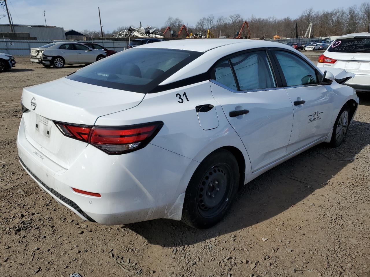 2024 Nissan Sentra S White vin: 3N1AB8BV1RY208108