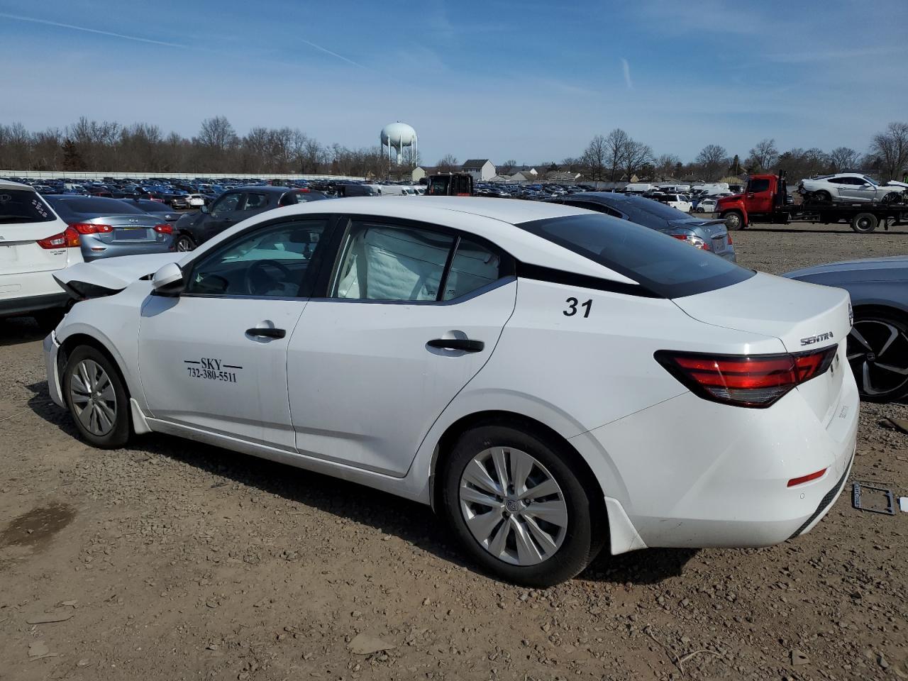 2024 Nissan Sentra S White vin: 3N1AB8BV1RY208108