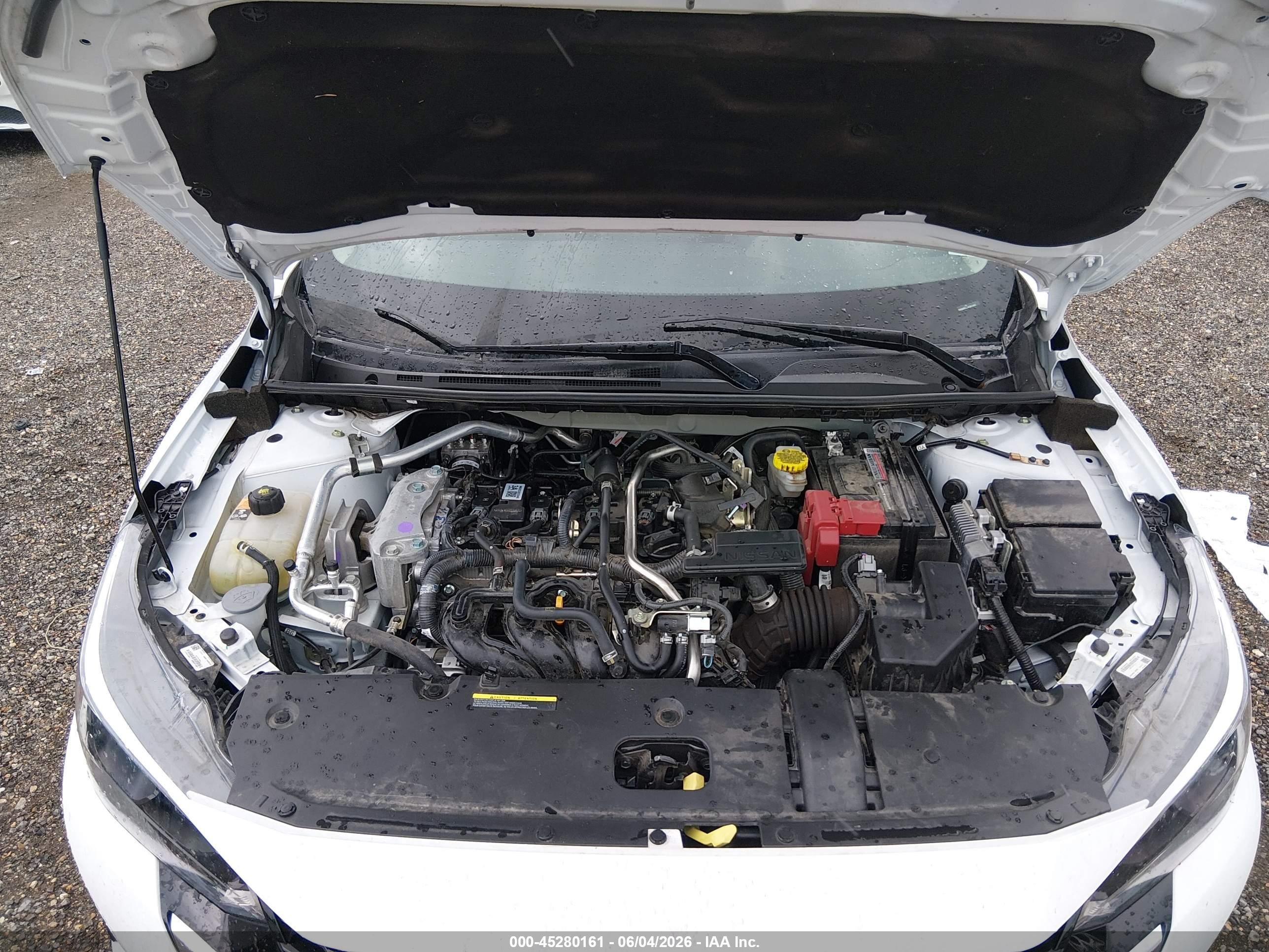 2025 Nissan Sentra S White vin: 3N1AB8BV1SY361383