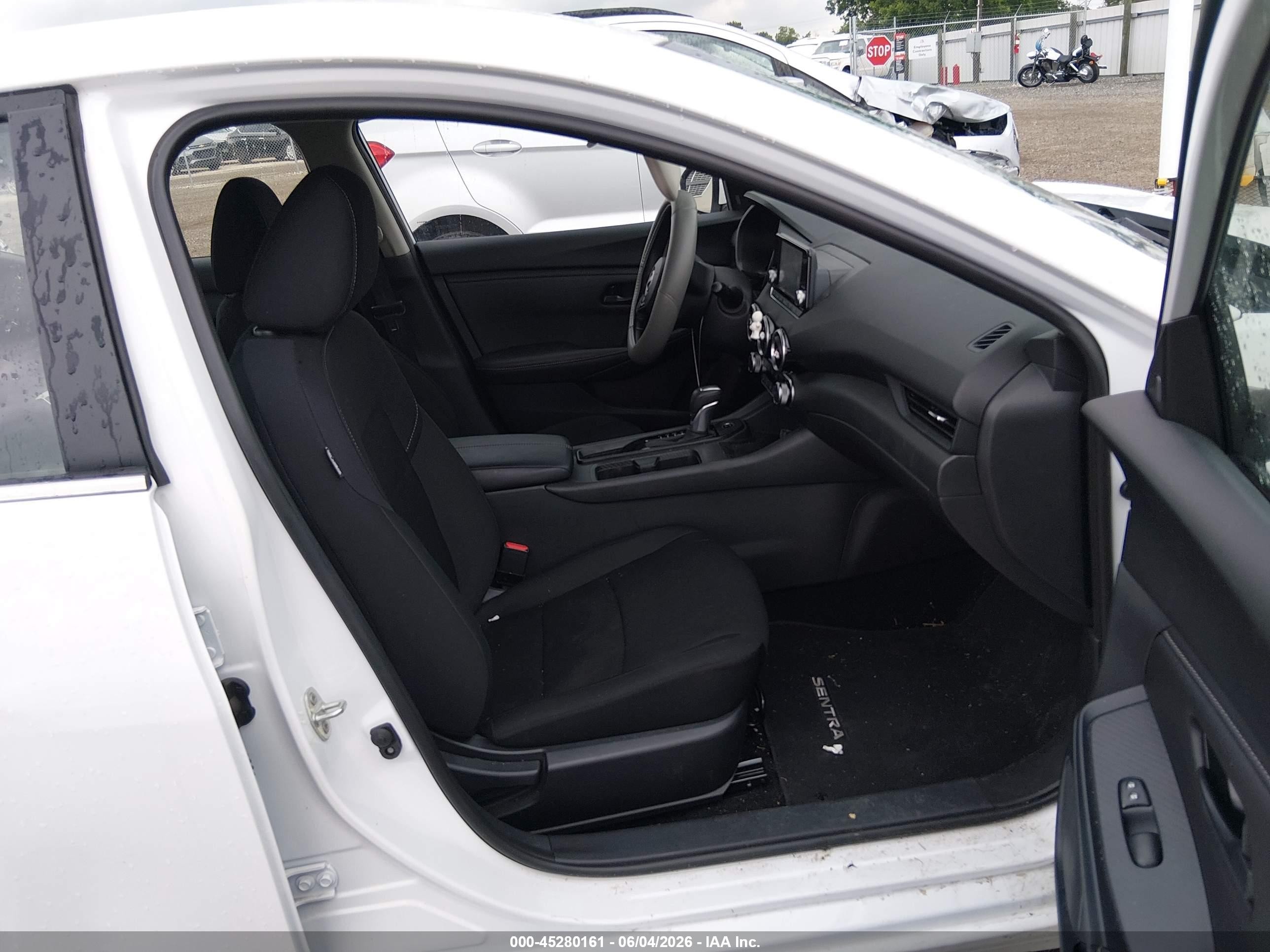 2025 Nissan Sentra S White vin: 3N1AB8BV1SY361383