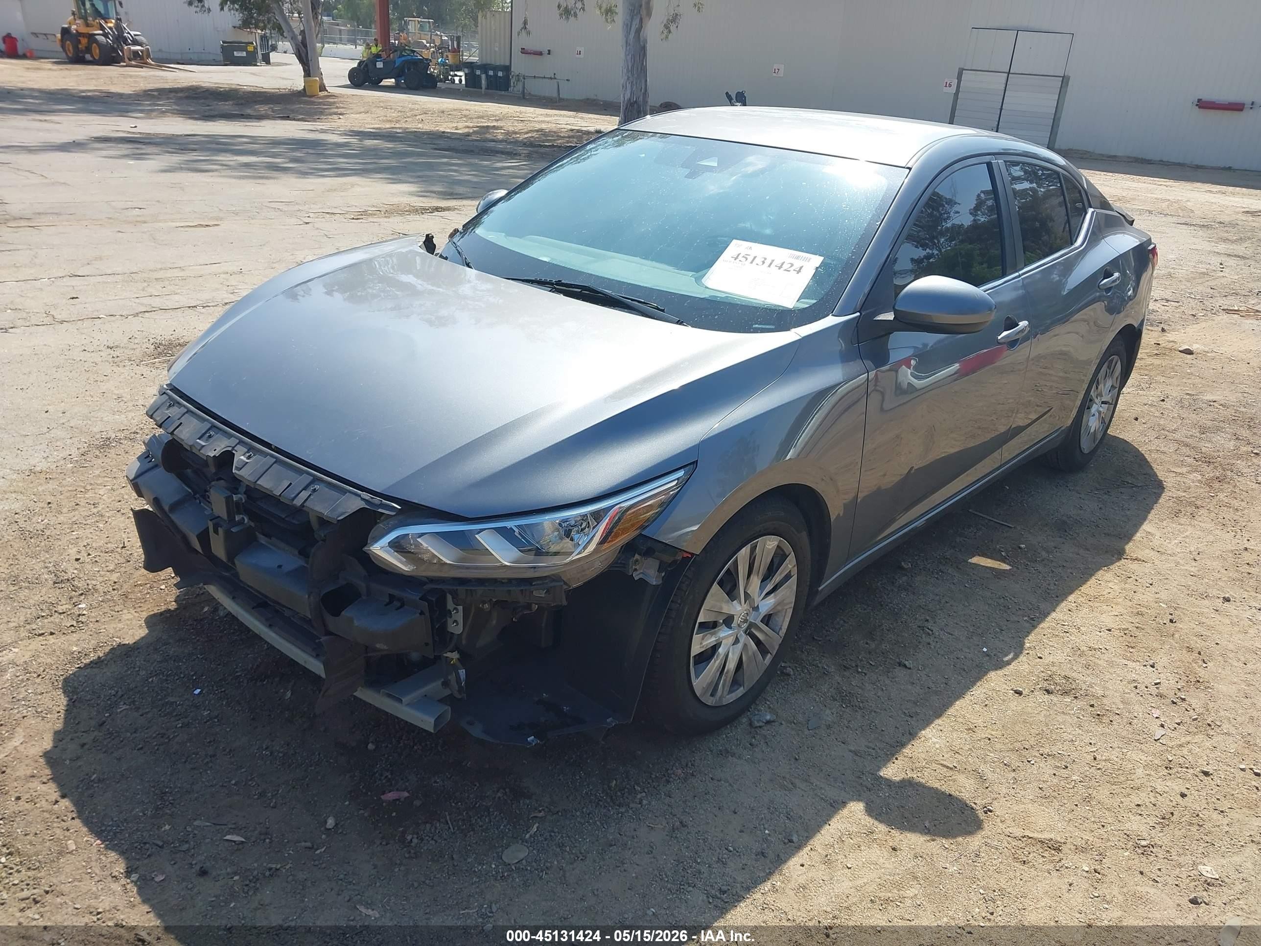 2022 Nissan Sentra S Xtronic Cvt Gray vin: 3N1AB8BV2NY254315