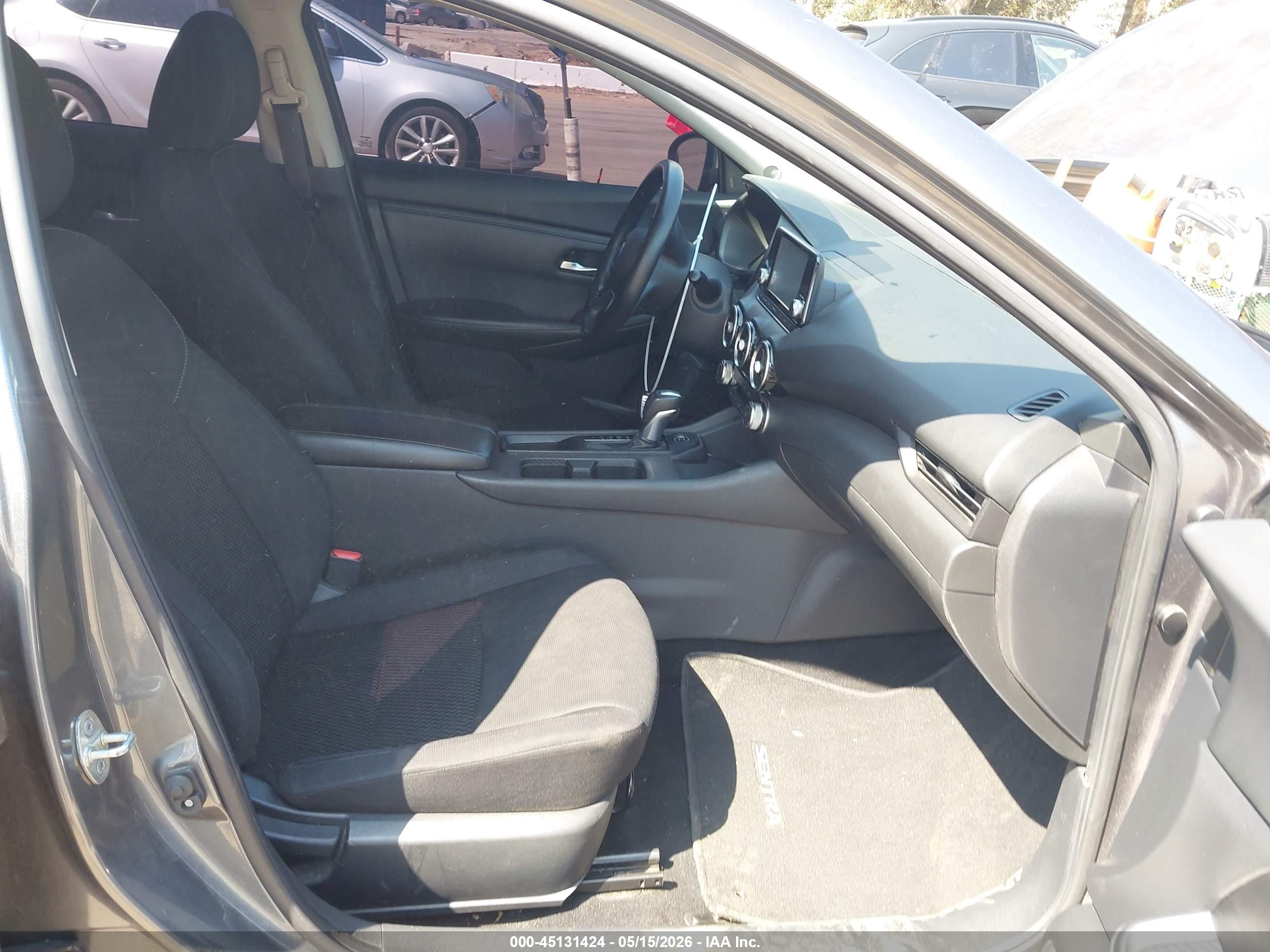 2022 Nissan Sentra S Xtronic Cvt Gray vin: 3N1AB8BV2NY254315