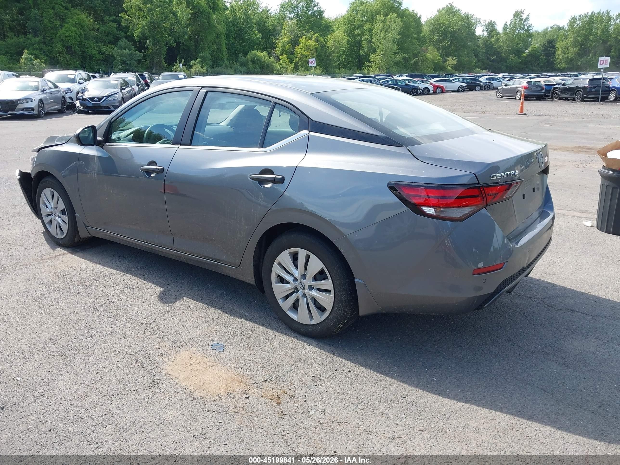 2024 Nissan Sentra S Xtronic Cvt Gray vin: 3N1AB8BV2RY309951