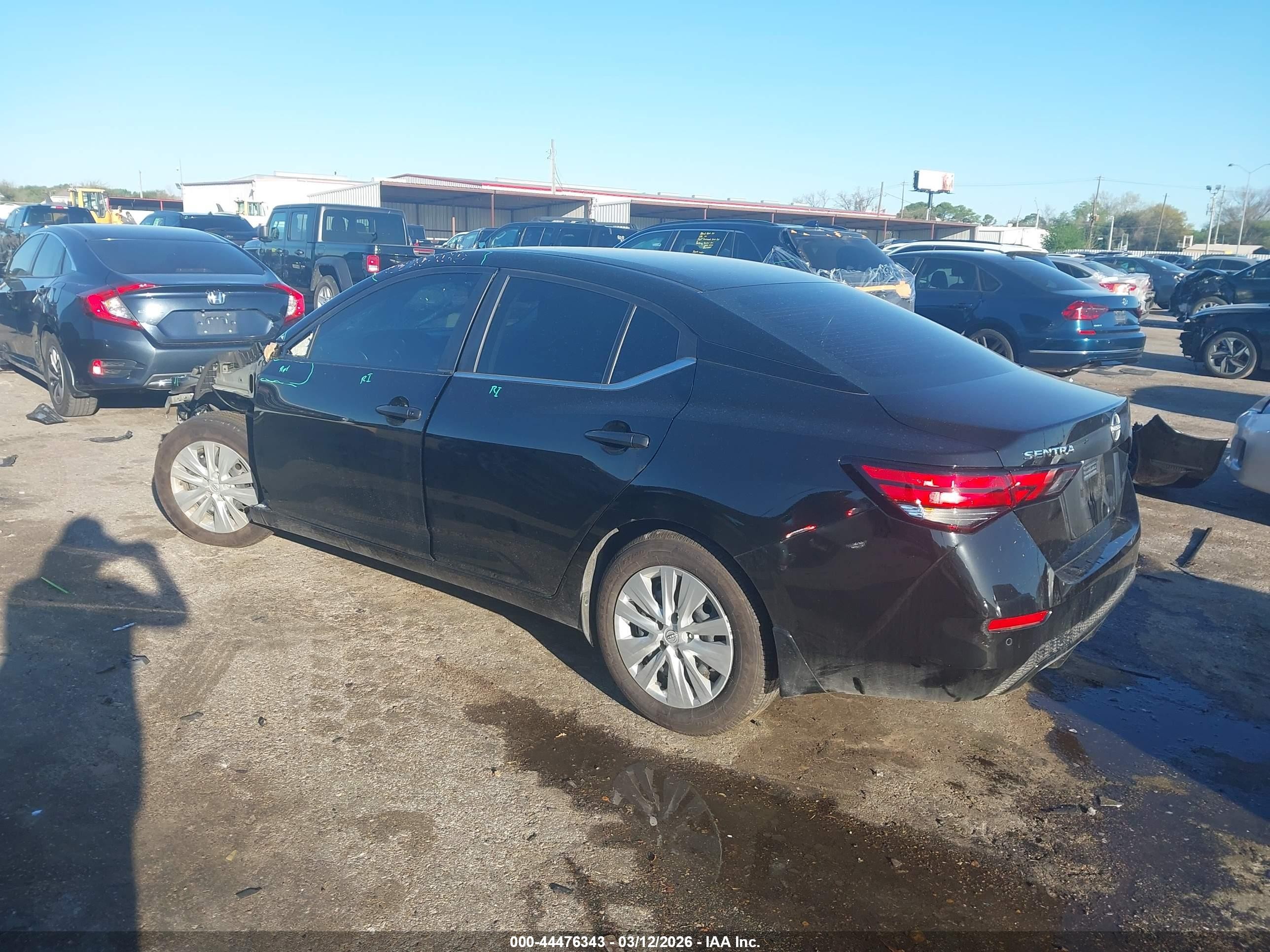 2025 Nissan Sentra S Black vin: 3N1AB8BV2SY406136
