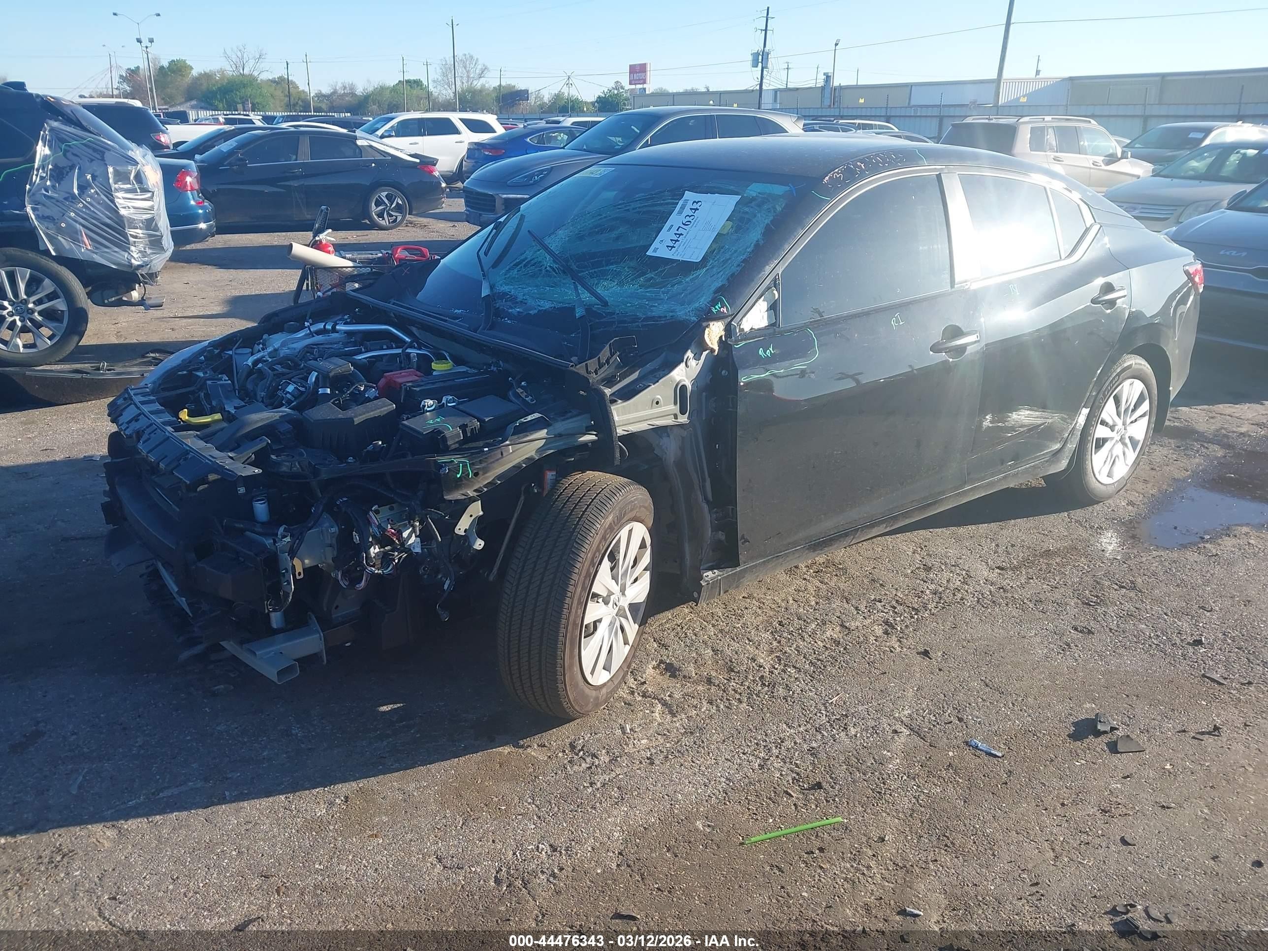 2025 Nissan Sentra S Black vin: 3N1AB8BV2SY406136
