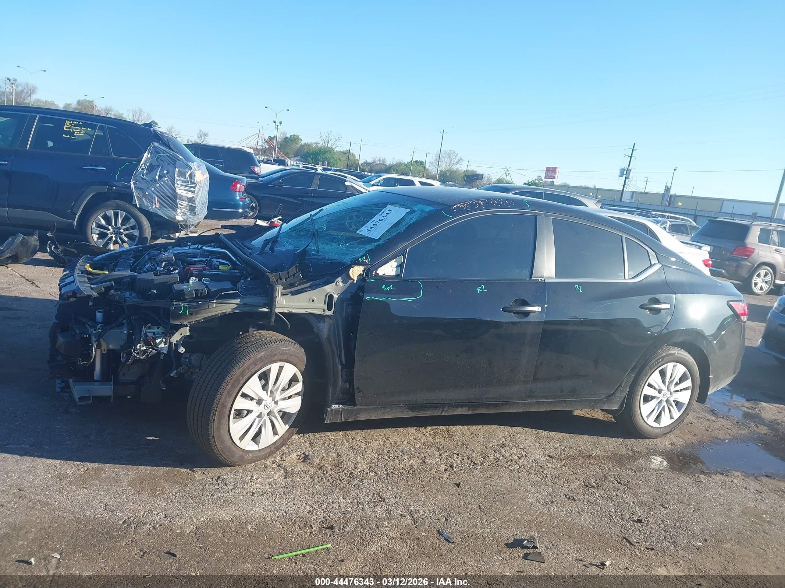 2025 Nissan Sentra S Black vin: 3N1AB8BV2SY406136
