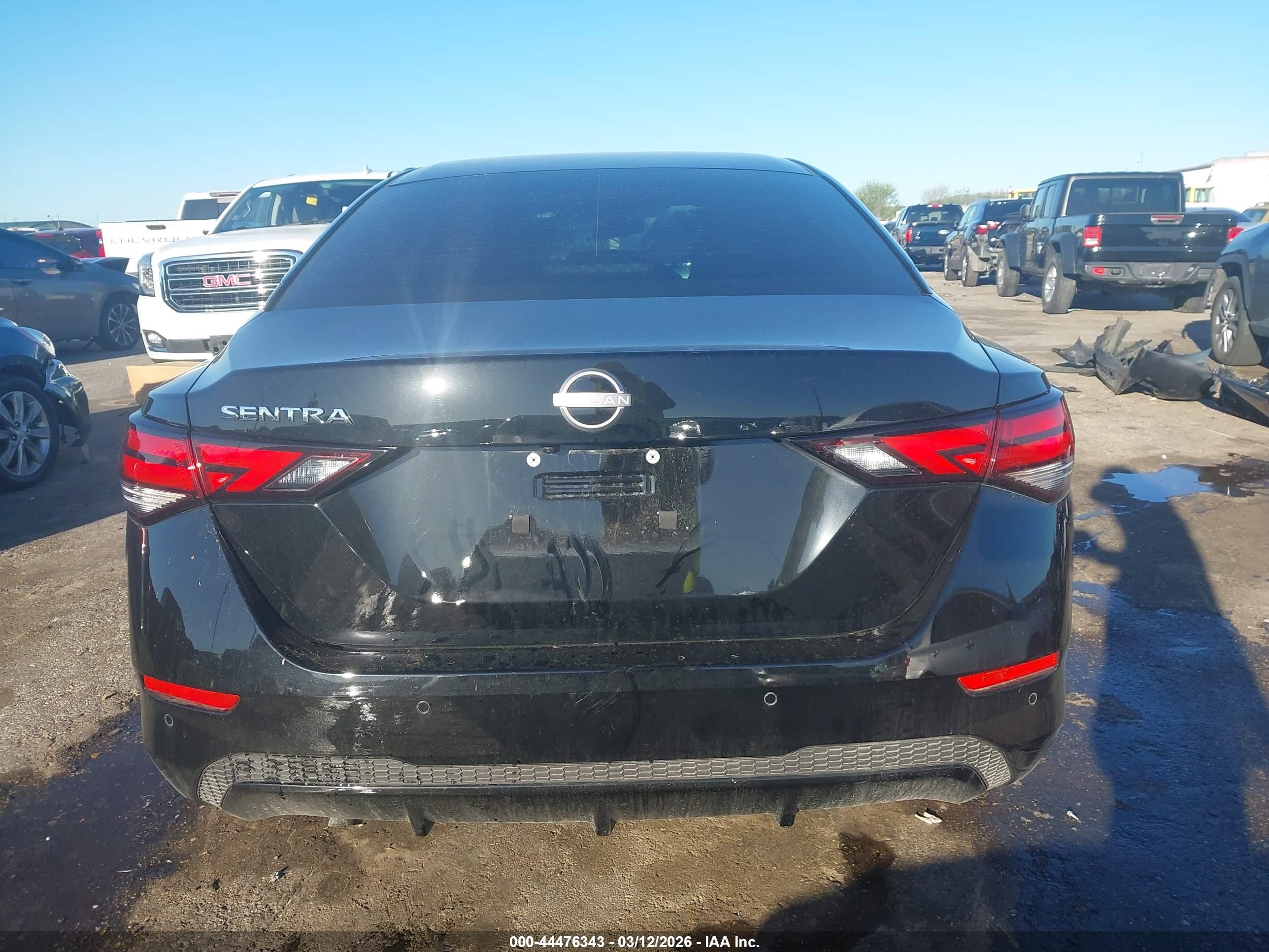 2025 Nissan Sentra S Black vin: 3N1AB8BV2SY406136